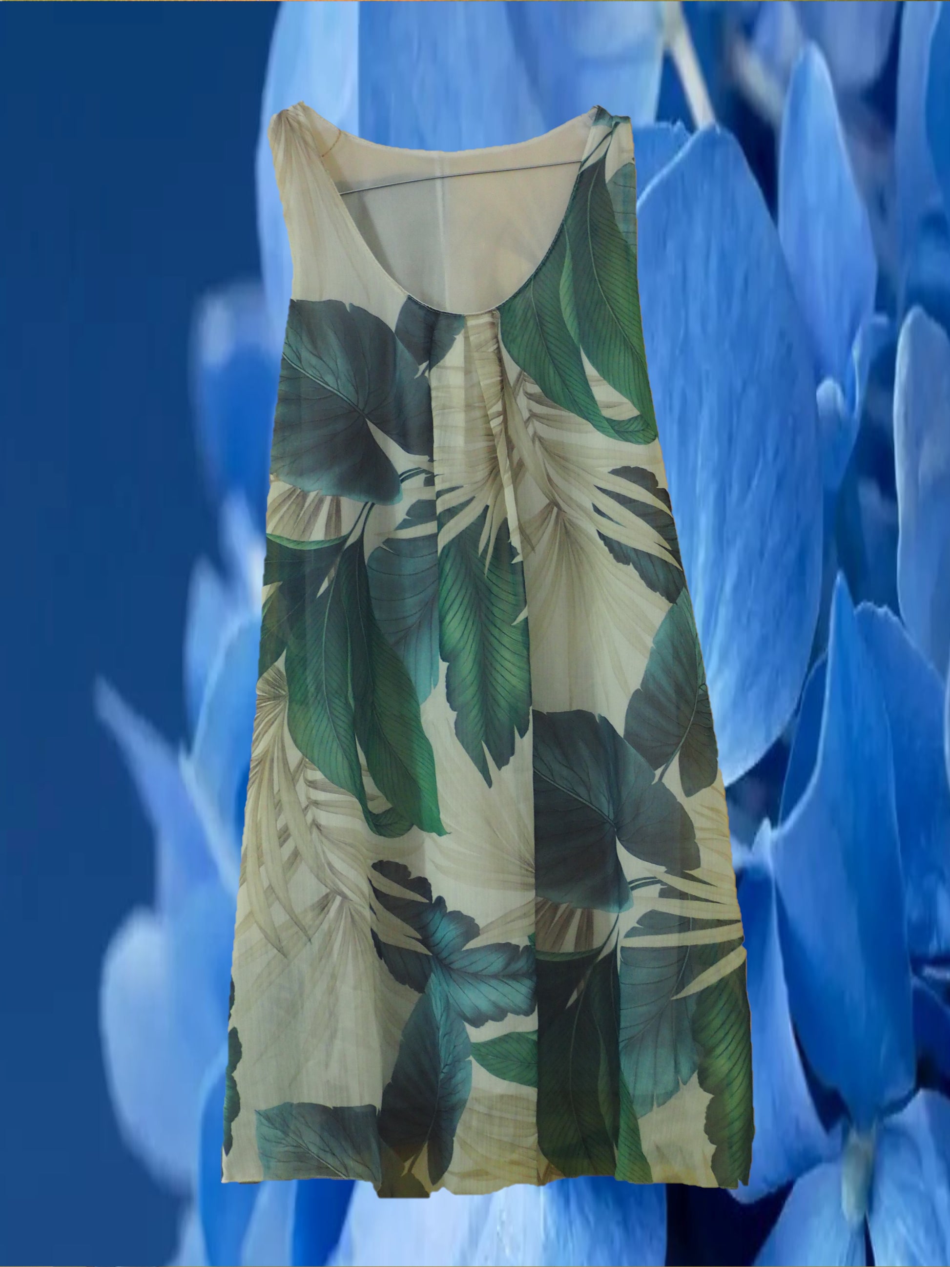 VESTIDO CORTO  TIRANTES VERDE Y BLANCO