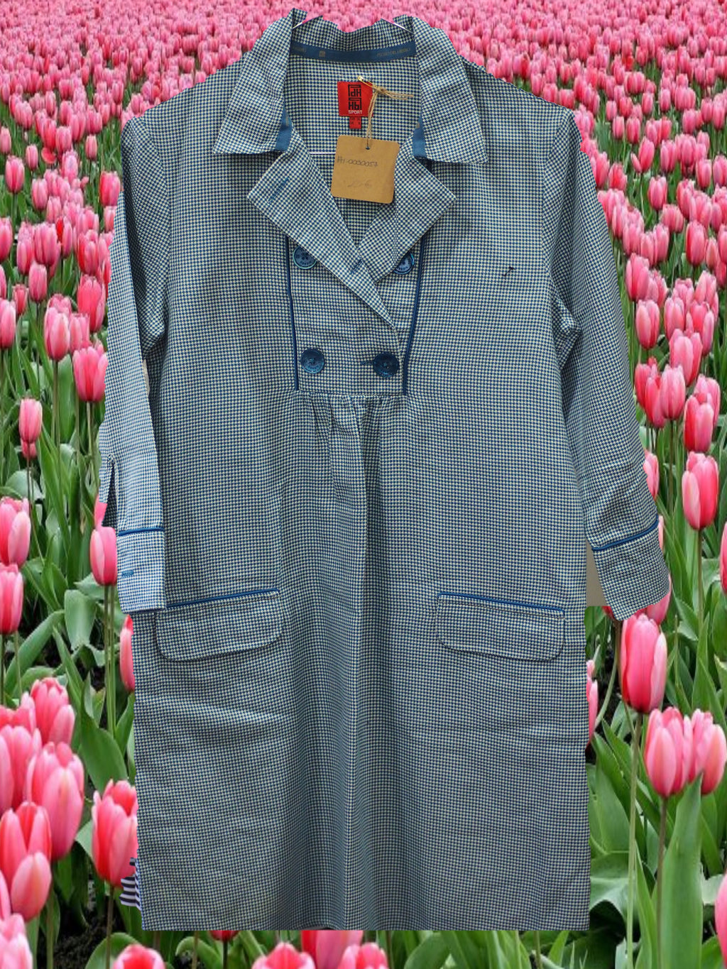 VESTIDO DE CUADROS AZUL