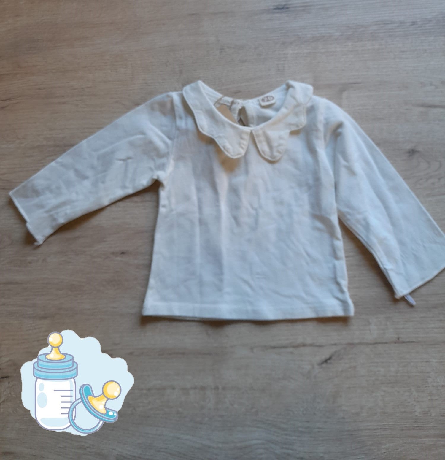 CAMISETA BLANCA BEBE