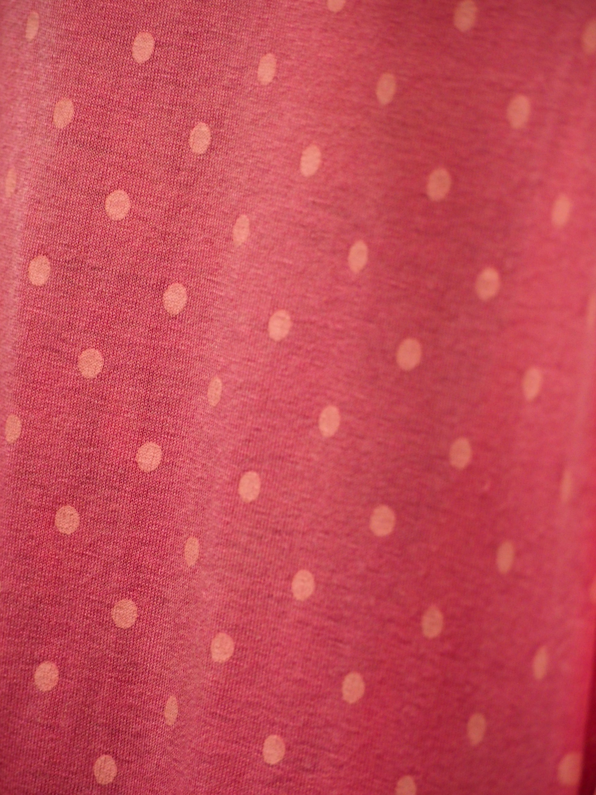 VESTIDO MANGA CORTA ROSA CON LUNARES