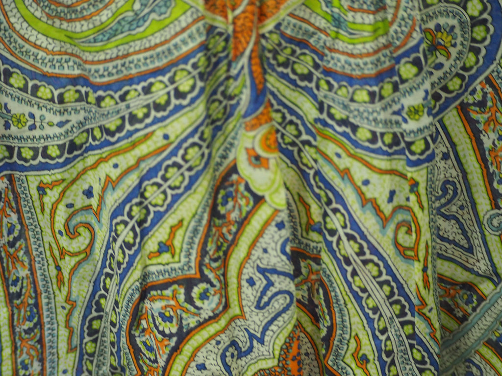 VESTIDO VERDE ESTAMPADO