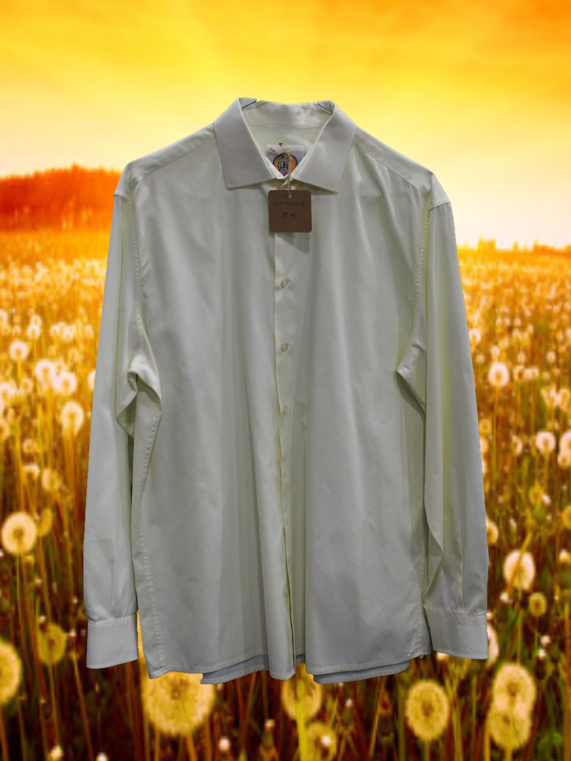 CAMISA CABALLERO MANGA LARGA AMARILLO PALO