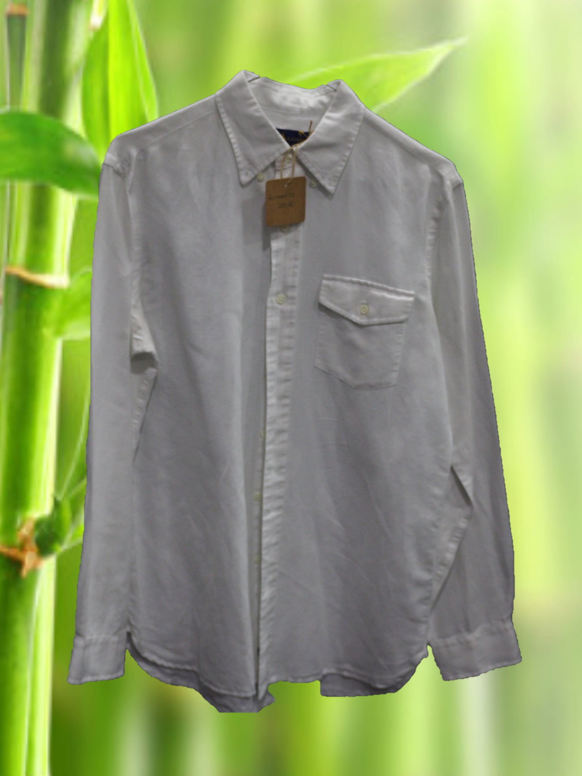 CAMISA CABALLERO MANGA LARGA BLANCA