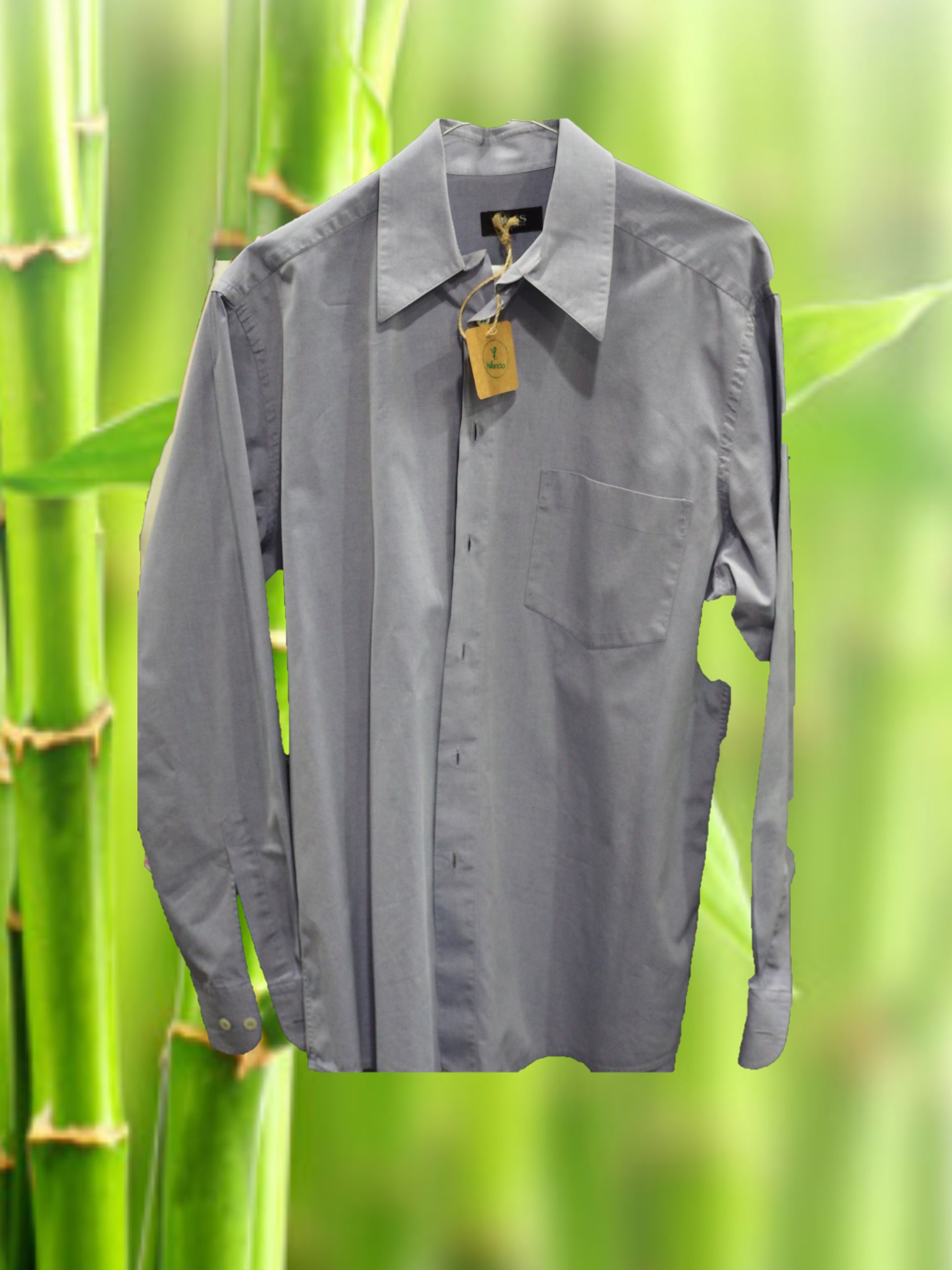 CAMISA CABALLERO MANGA LARGA AZUL CLARO