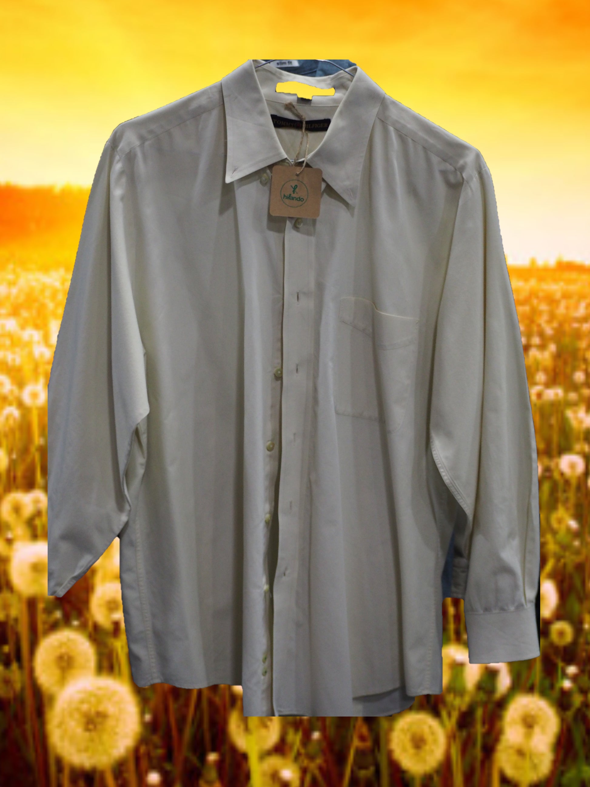 CAMISA CABALLERO MANGA LARGA AMARILLO PALO
