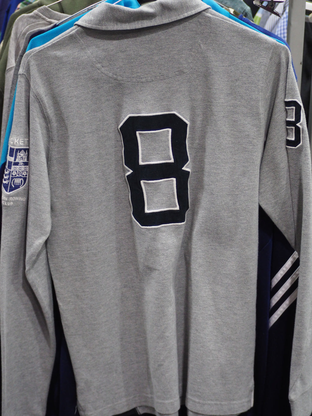 POLO NIÑO MANGA LARGA GRIS