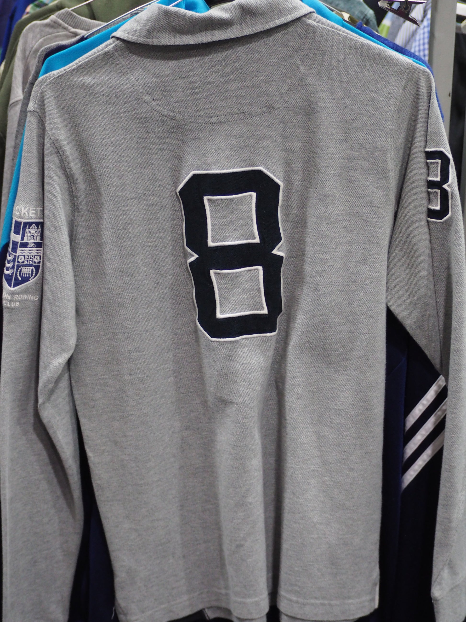 POLO NIÑO MANGA LARGA GRIS