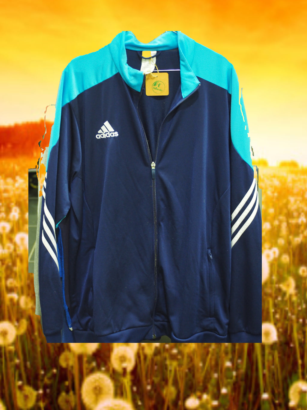 CHAQUETA DEPORTE AZUL CON CREMALLERA