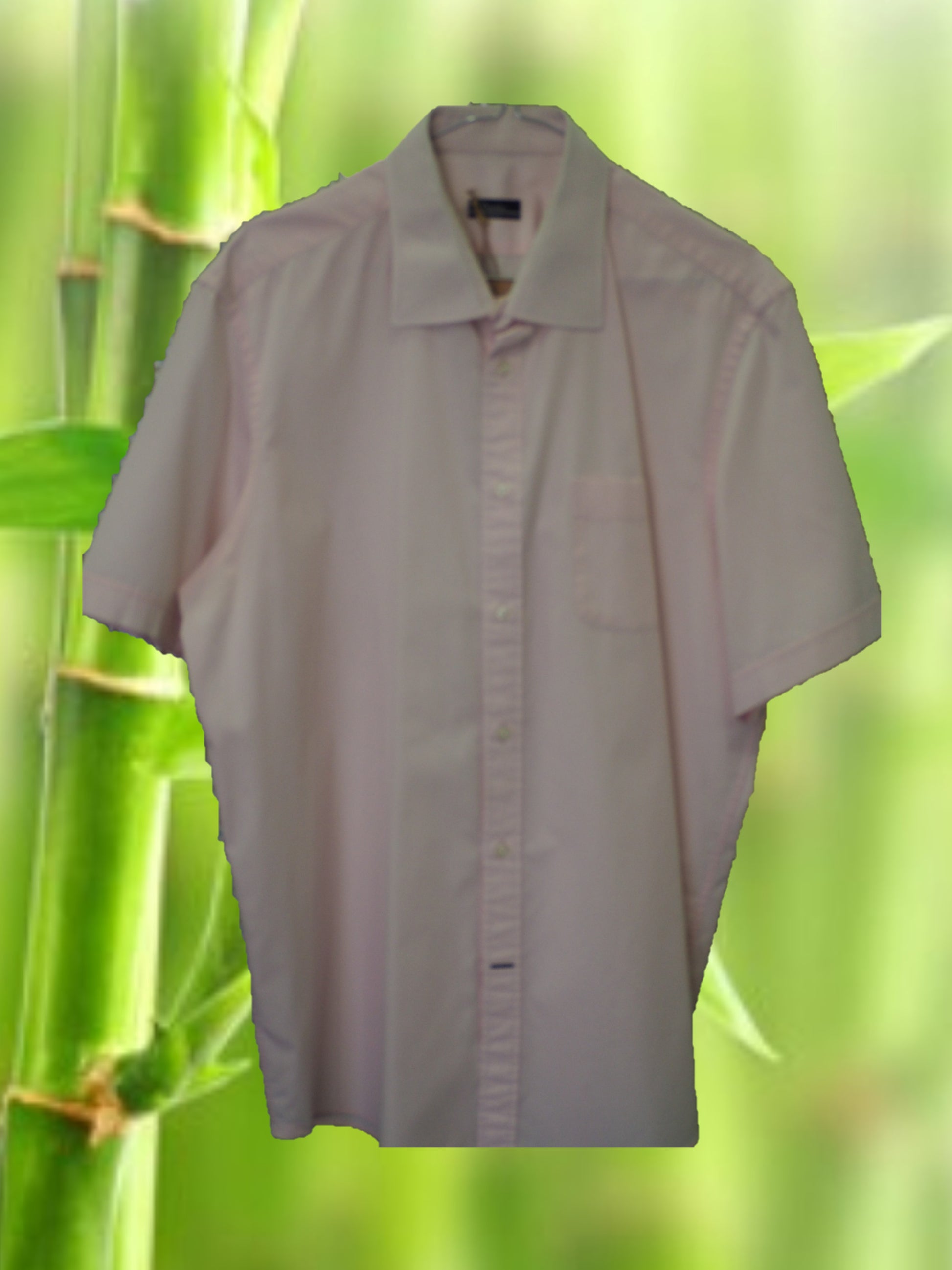CAMISA MANGA CORTA CABALLERO ROSA PALO