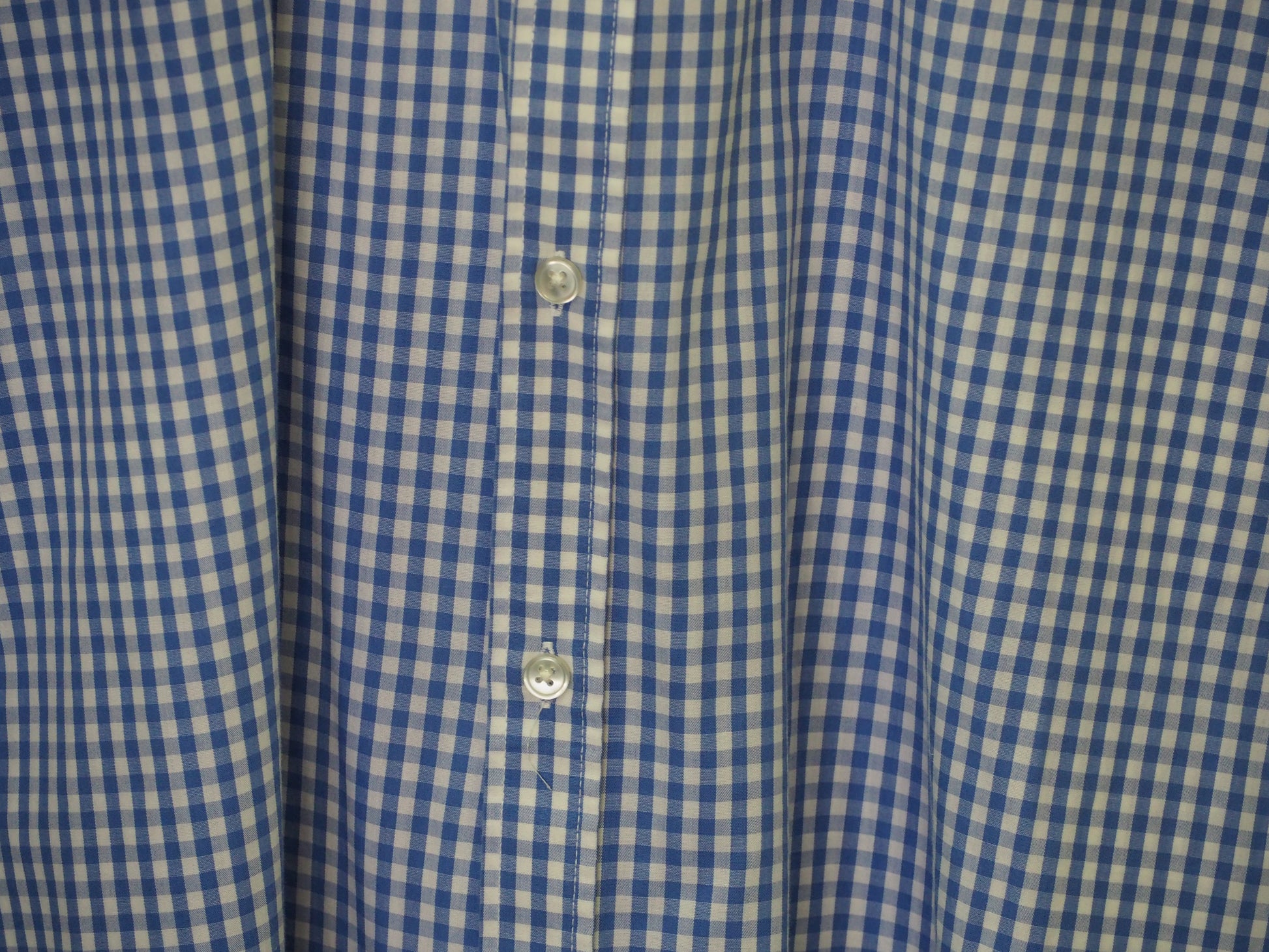 CAMISA MANGA CORTA CABALLERO BLANCA CON CUADROS AZULES