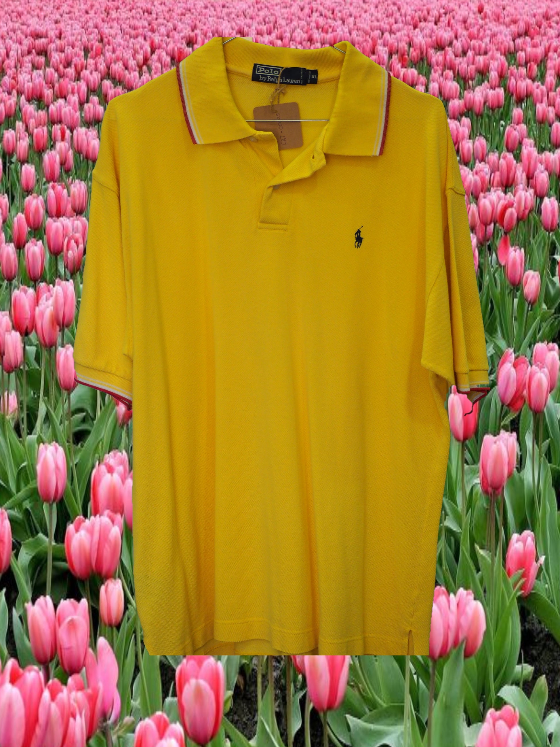 POLO MANGA CORTA CABALLERO AMARILLO