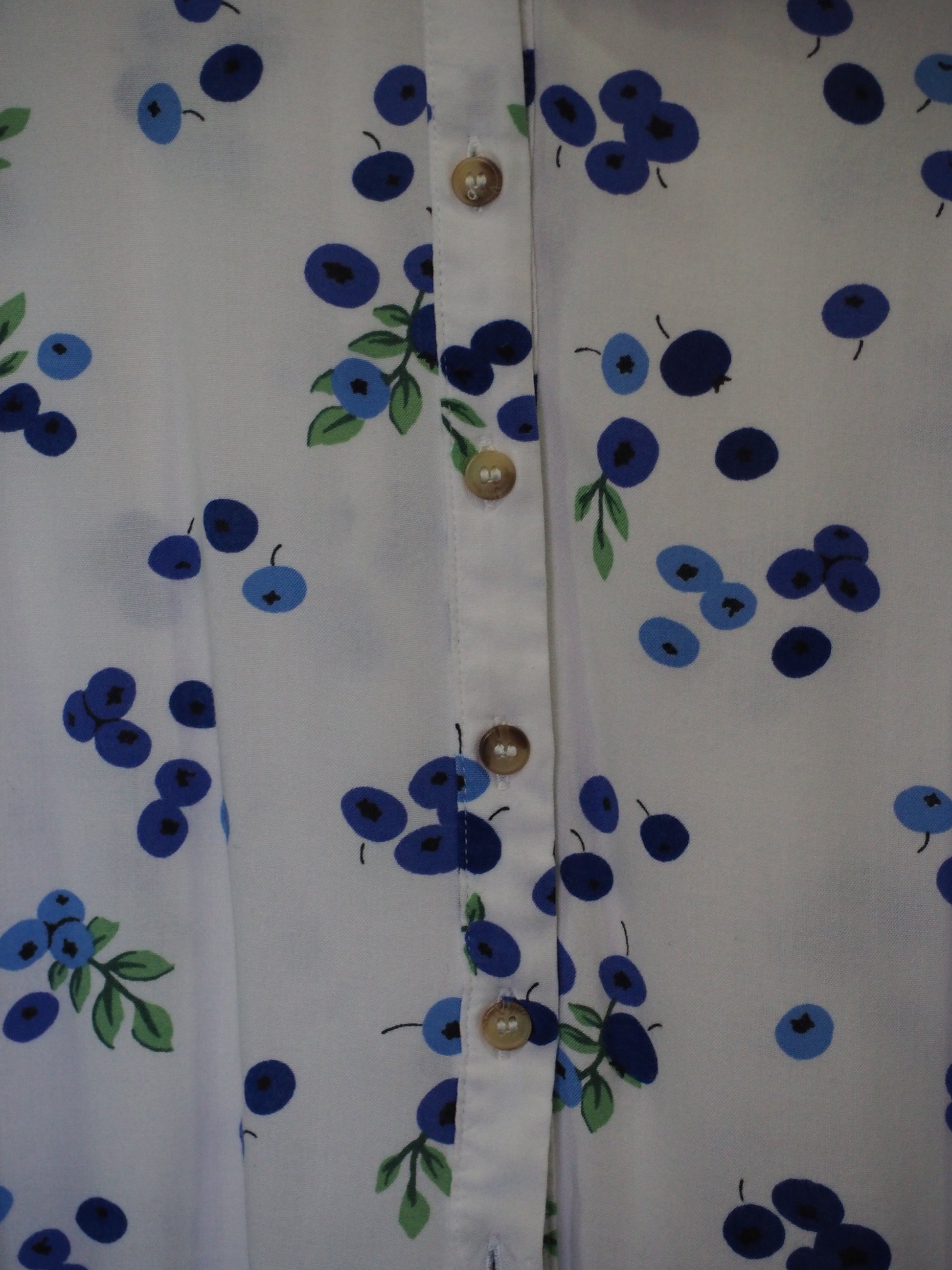 CAMISA SEÑORA MANGA LARGA BLANCA CON ESTAMPADO
