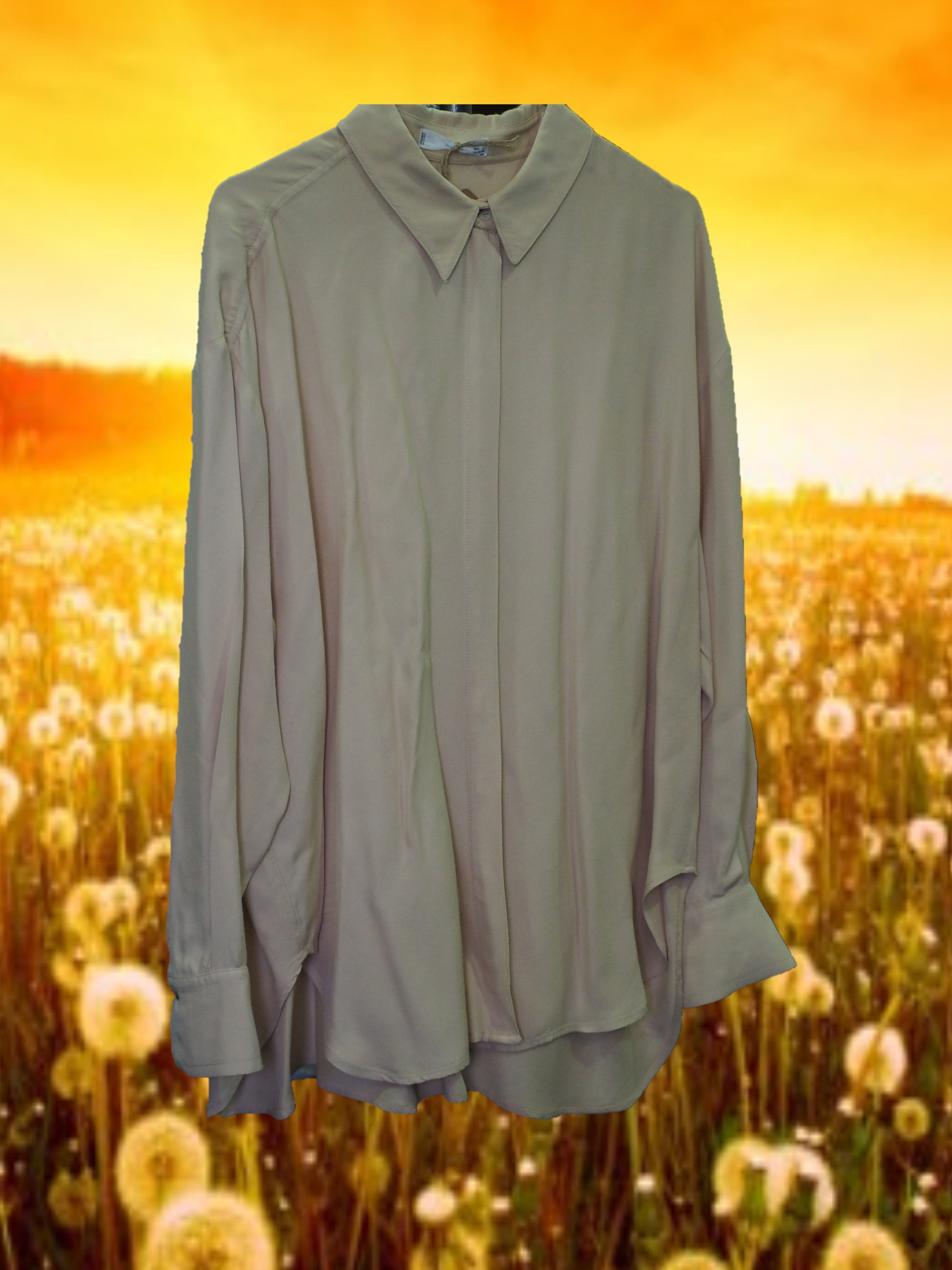 BLUSA MANGA LARGA SALMÓN