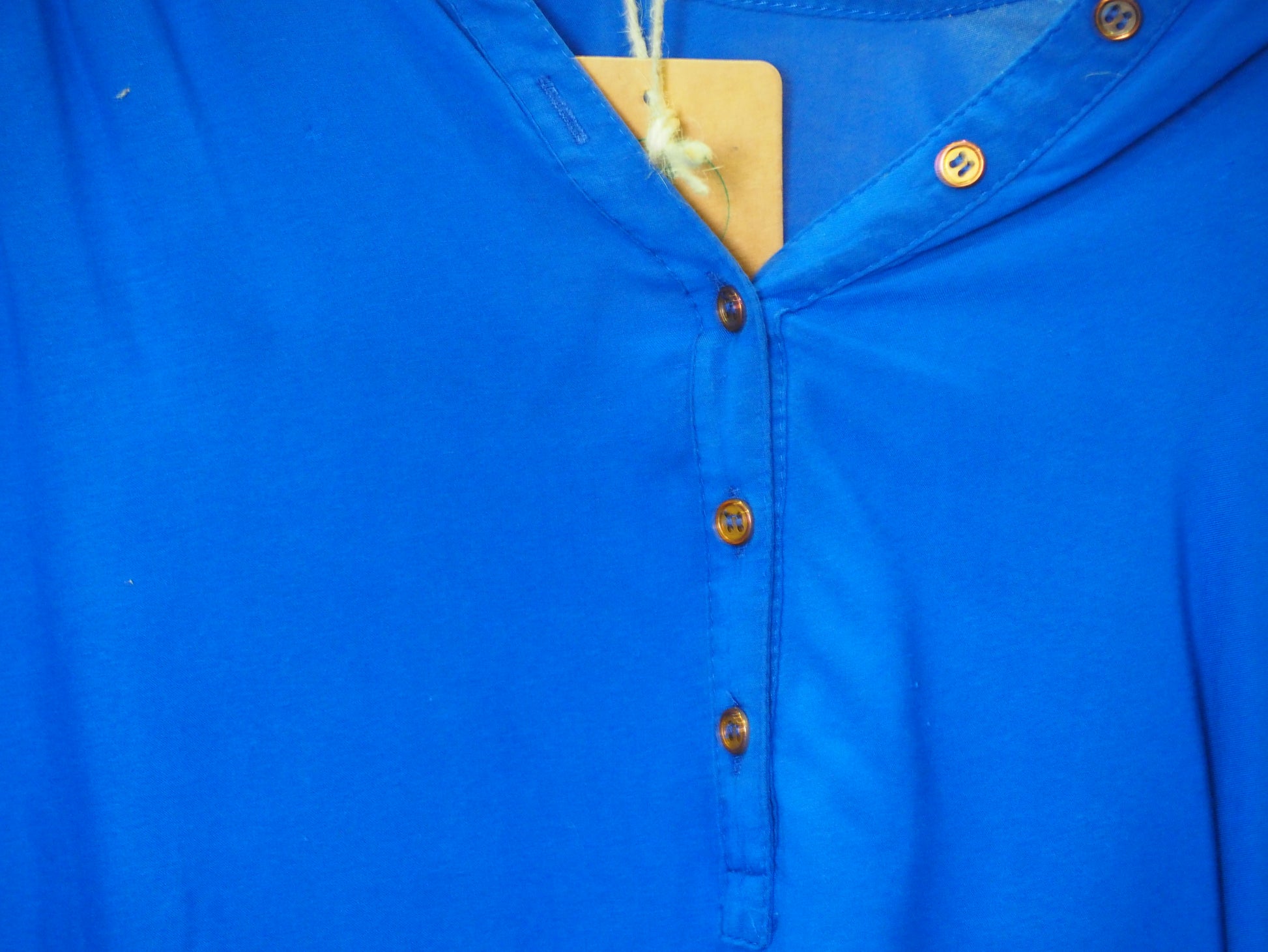 BLUSA MANGA LARGA AZUL MARINO SEDA