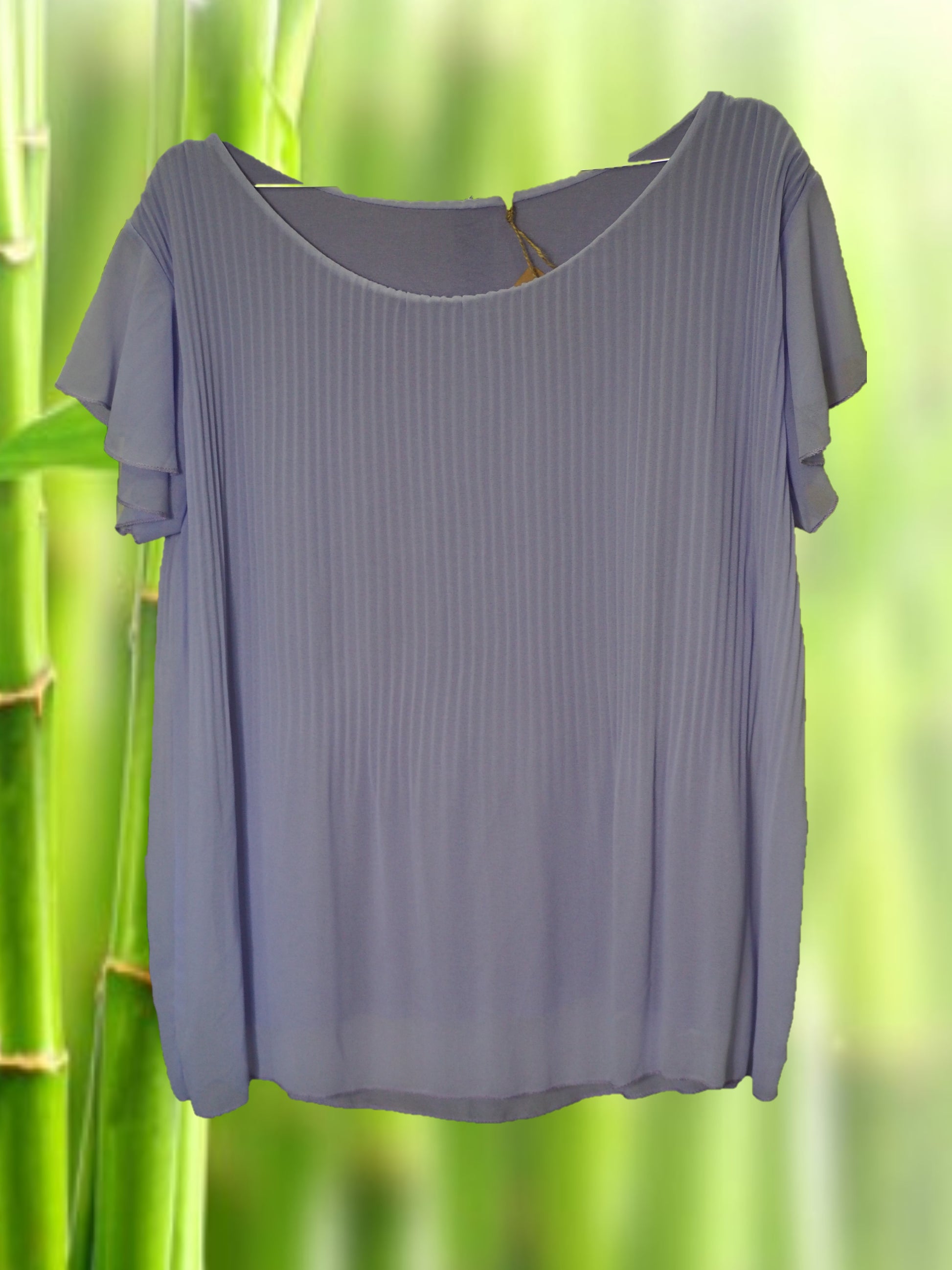 CAMISA SEÑORA MANGA CORTA VIOLETA