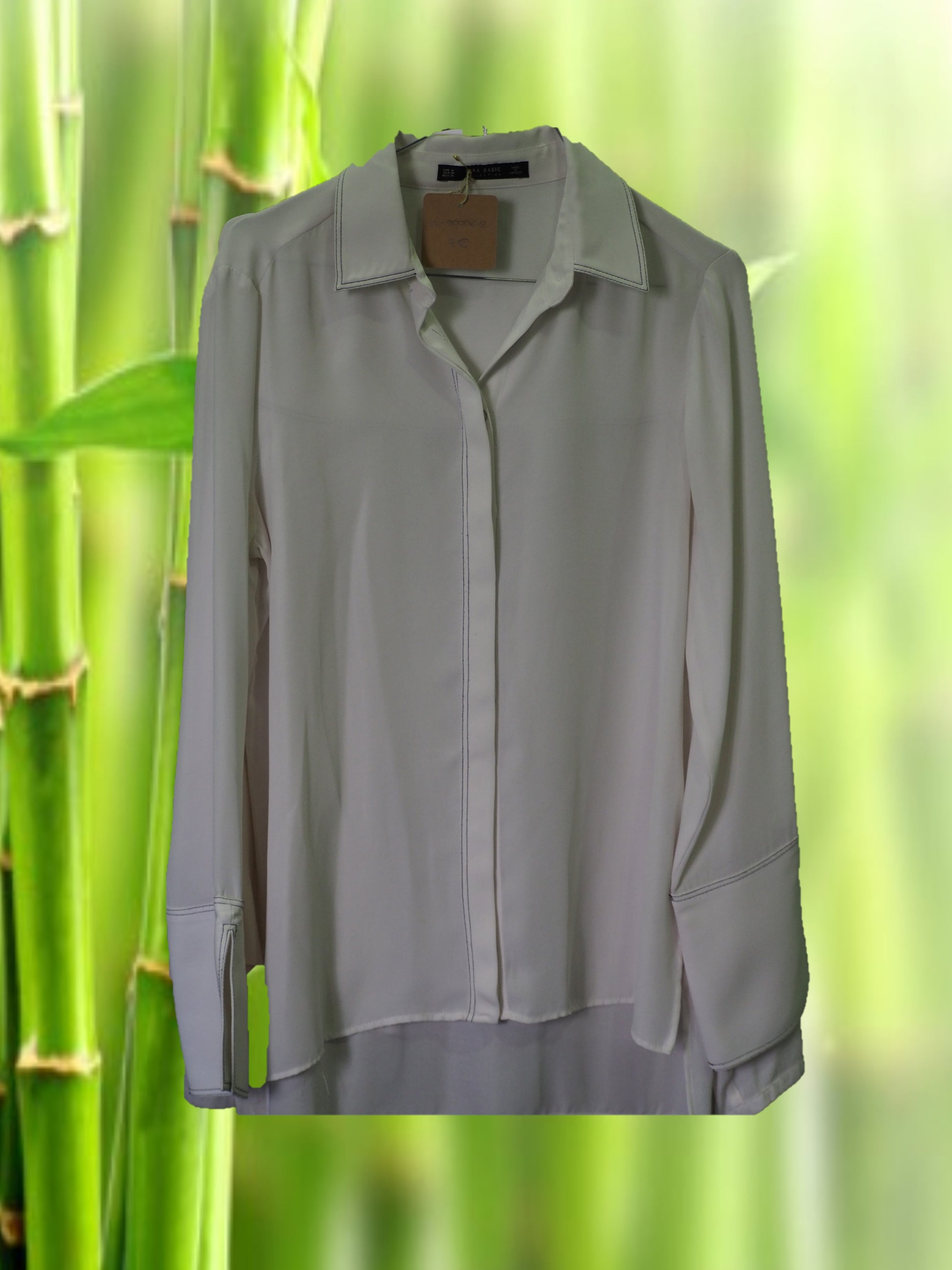 CAMISA SEÑORA MANGA LARGA BLANCA