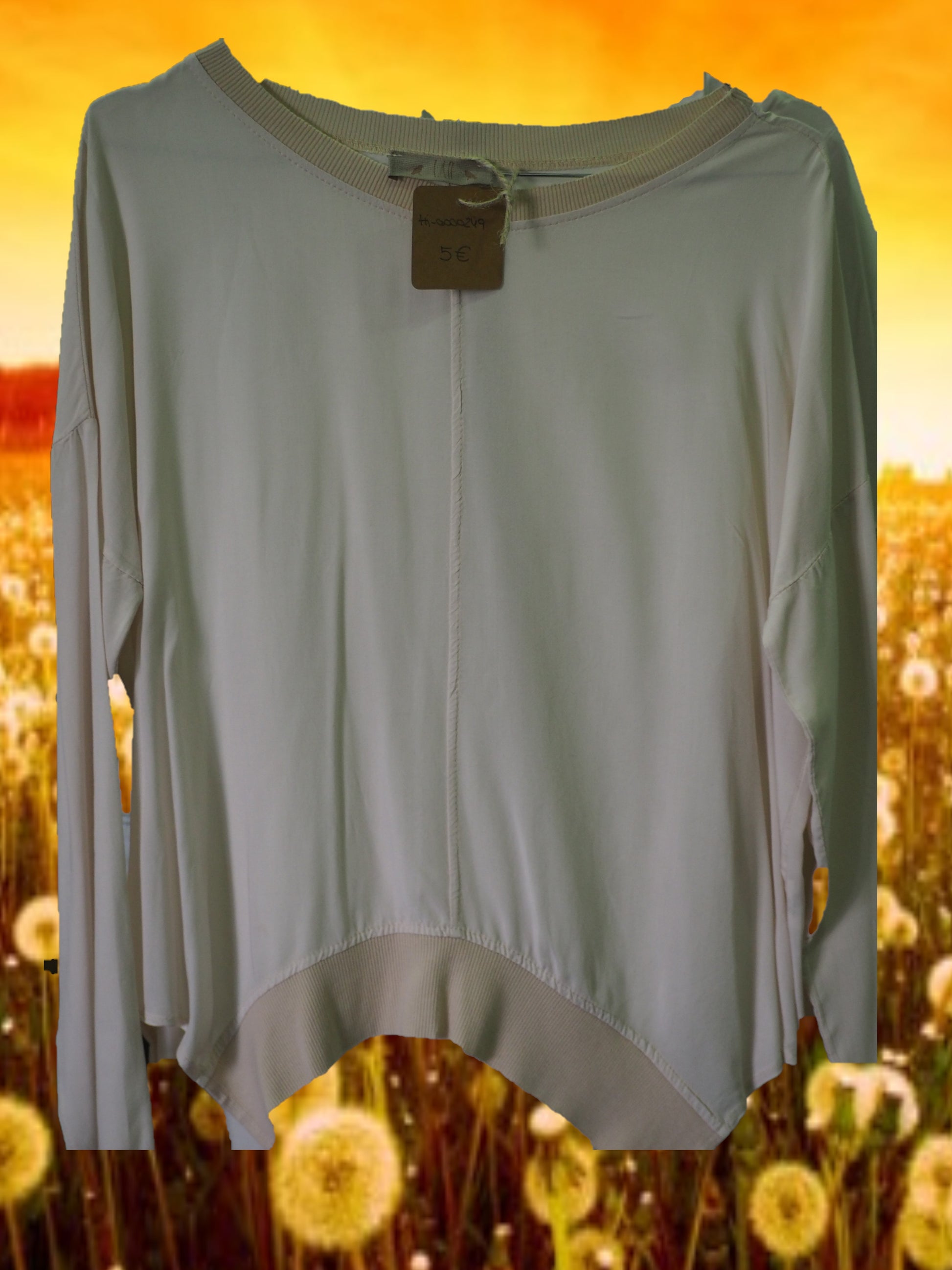 CAMISA SEÑORA MANGA LARGA BEIGE