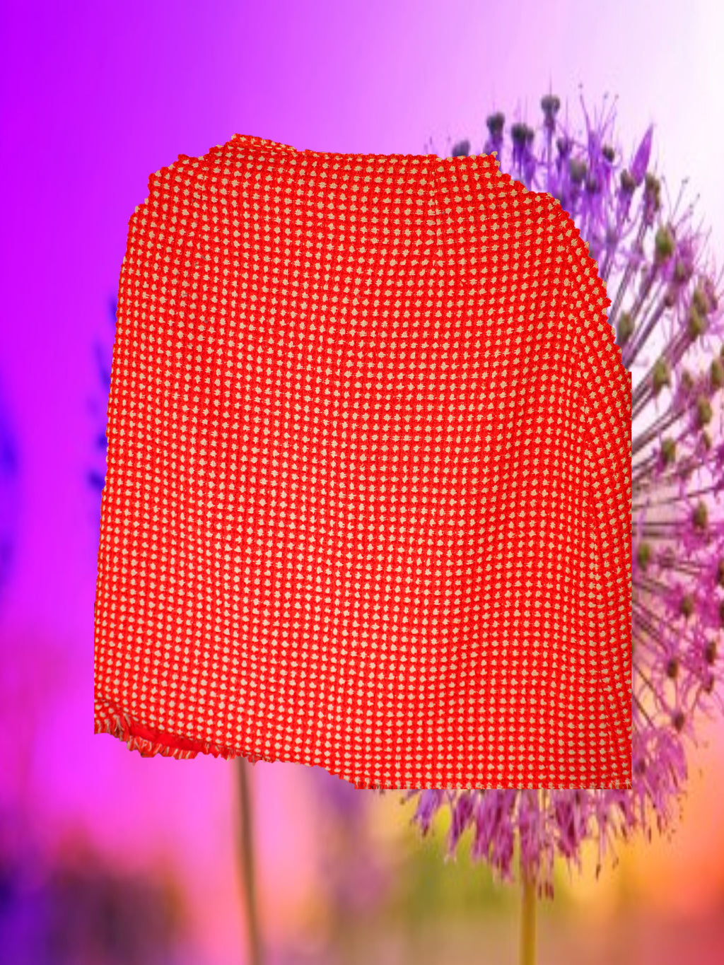 FALDA CORTA ROJA CON ESTAMPADO