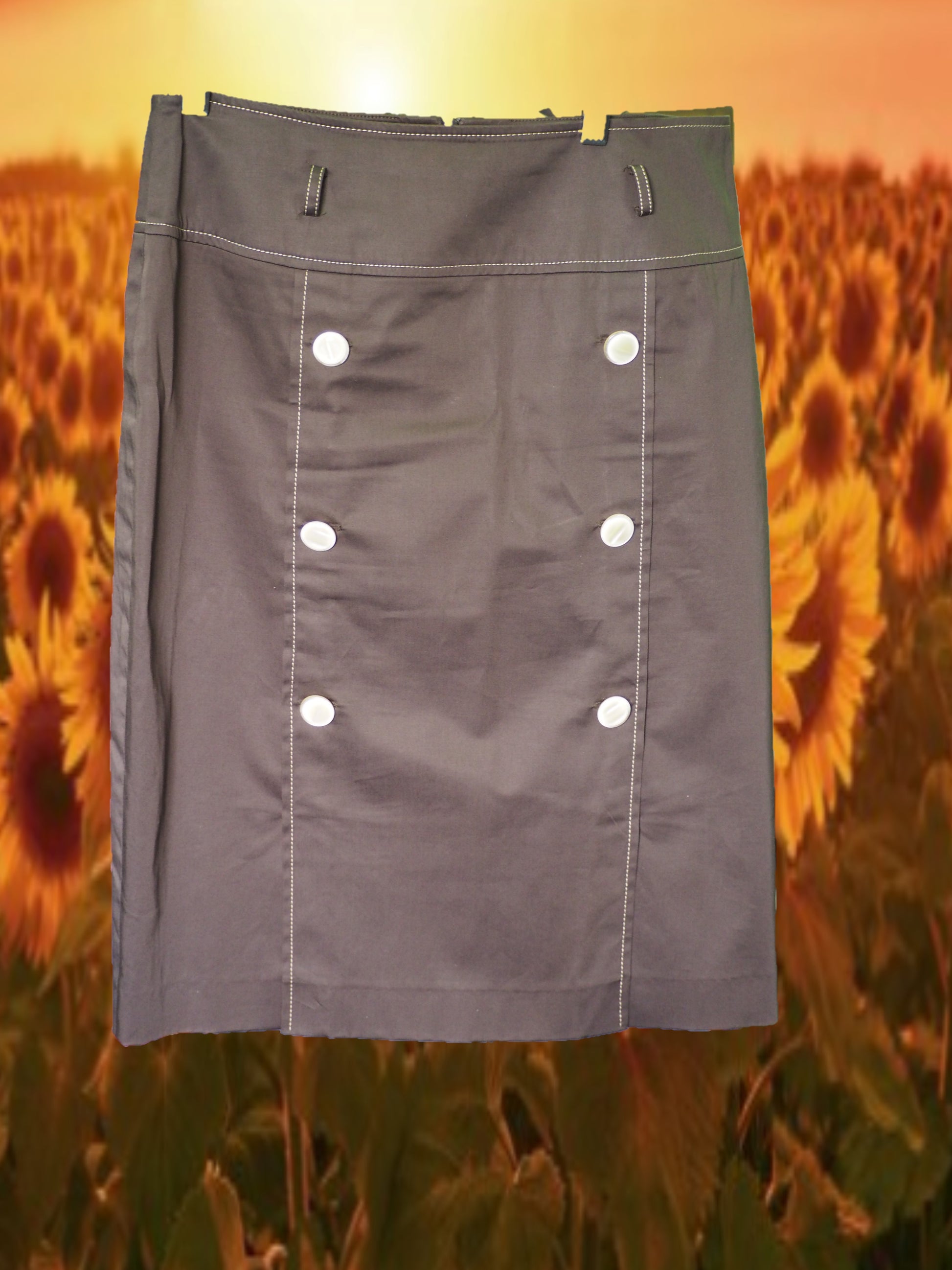 FALDA CORTA MARRON