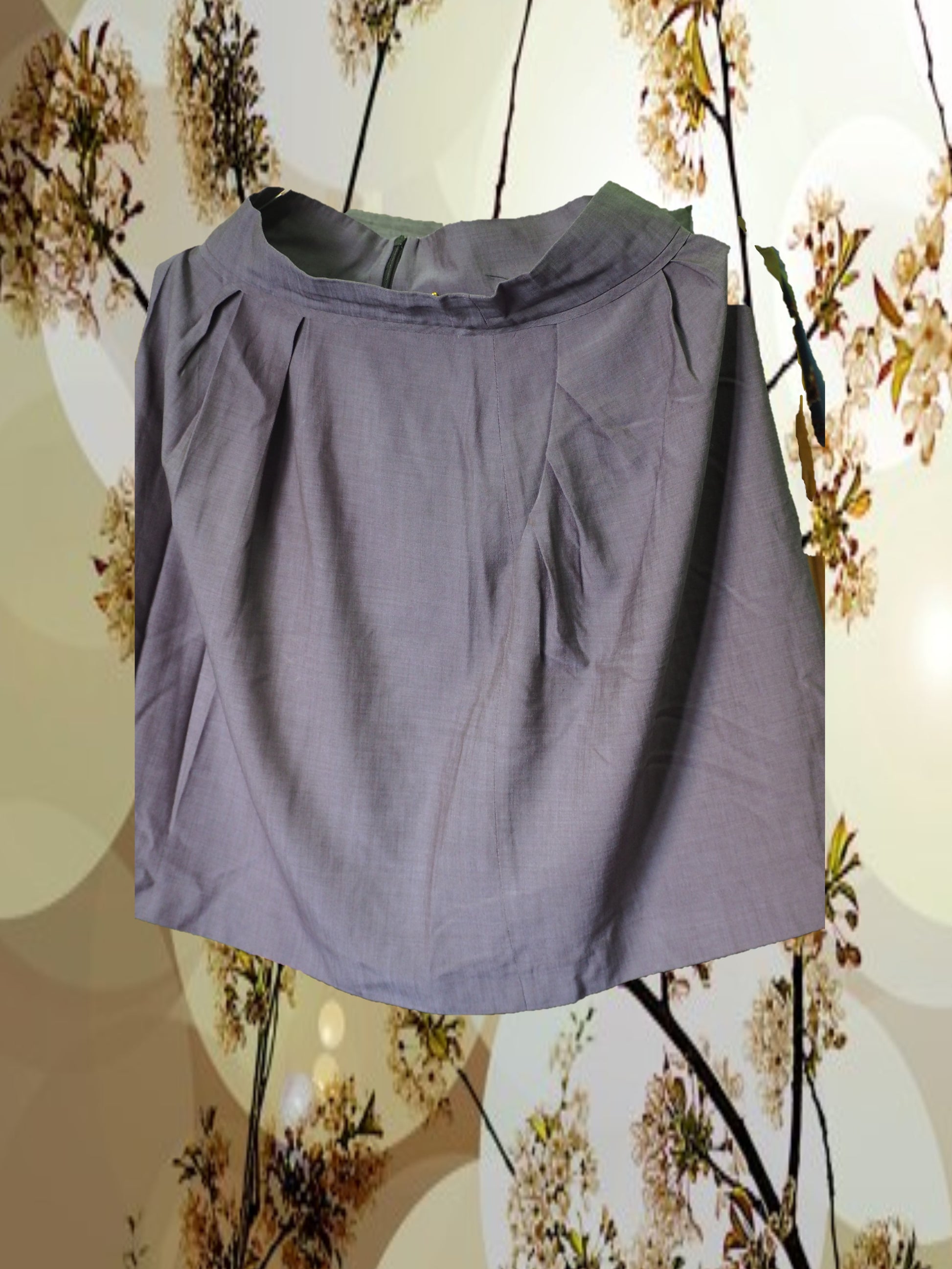 FALDA CORTA GRIS