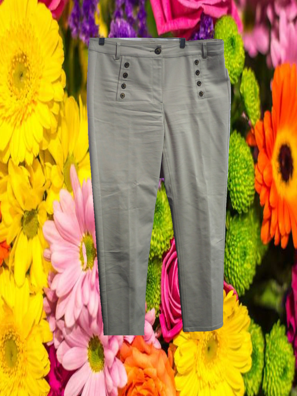 PANTALÓN MUJER DE VESTIR COLOR BEIGE