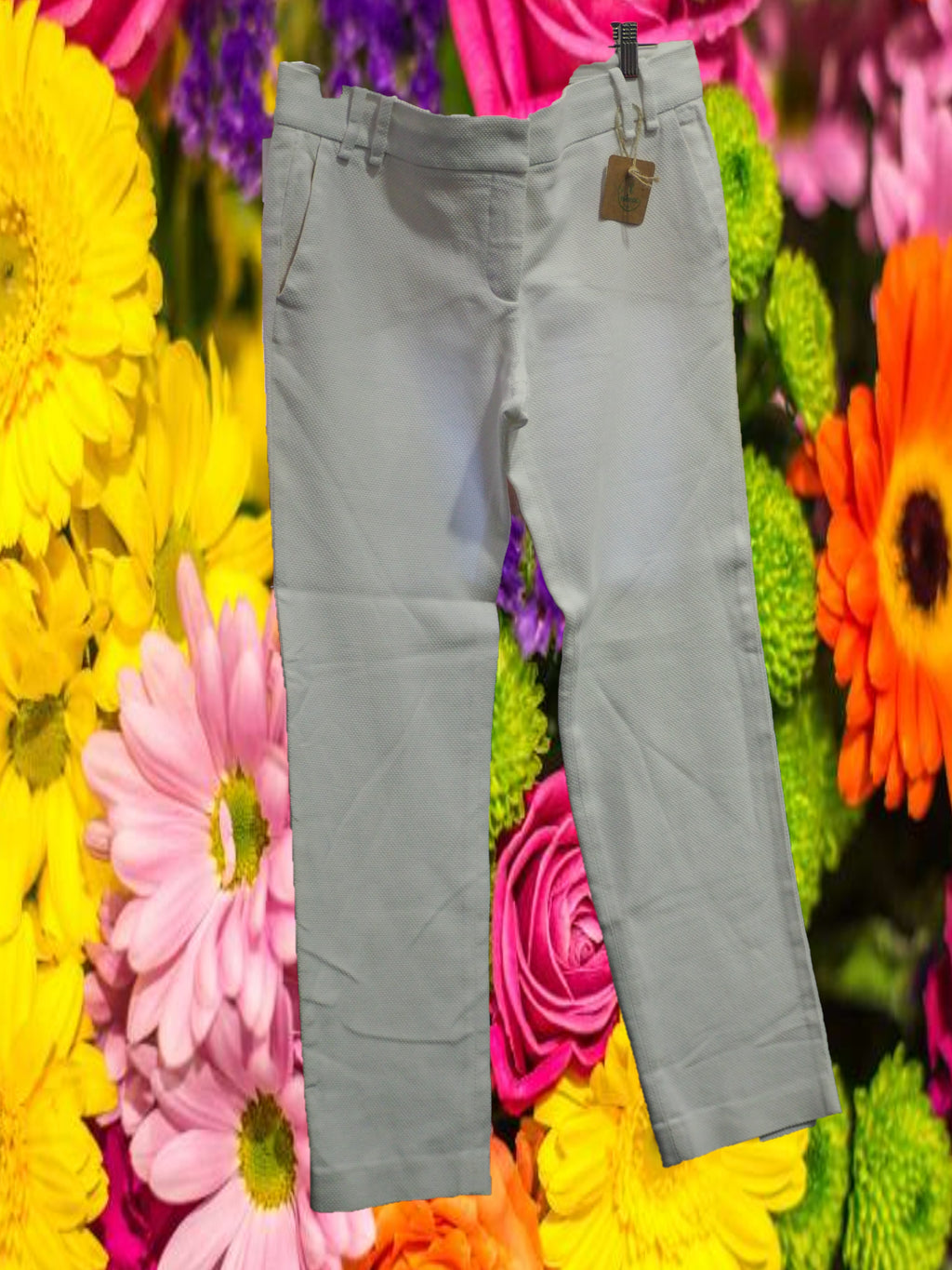 PANTALÓN MUJER DE VESTIR BLANCO