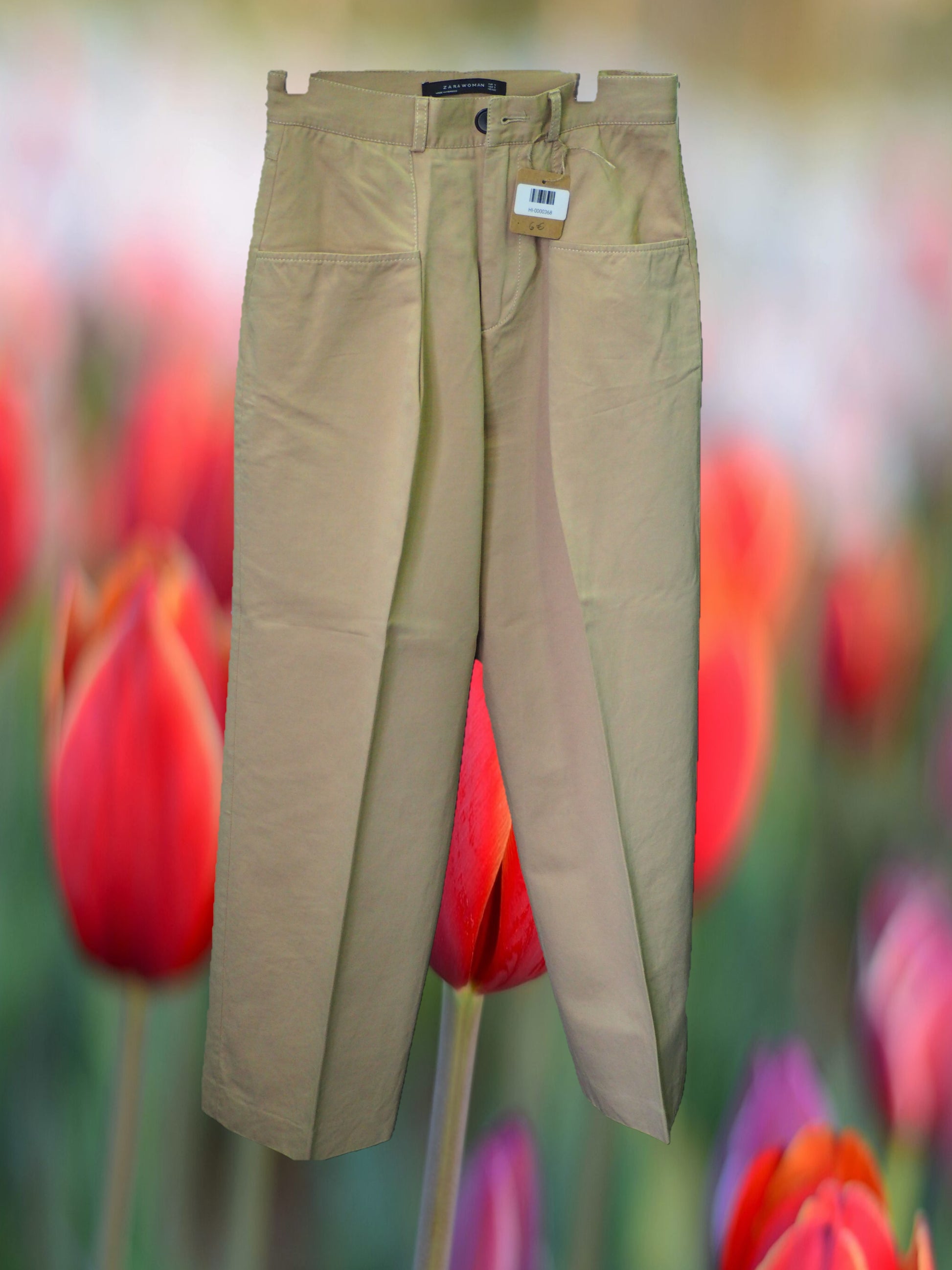 PANTALÓN MUJER DE VESTIR BEIGE