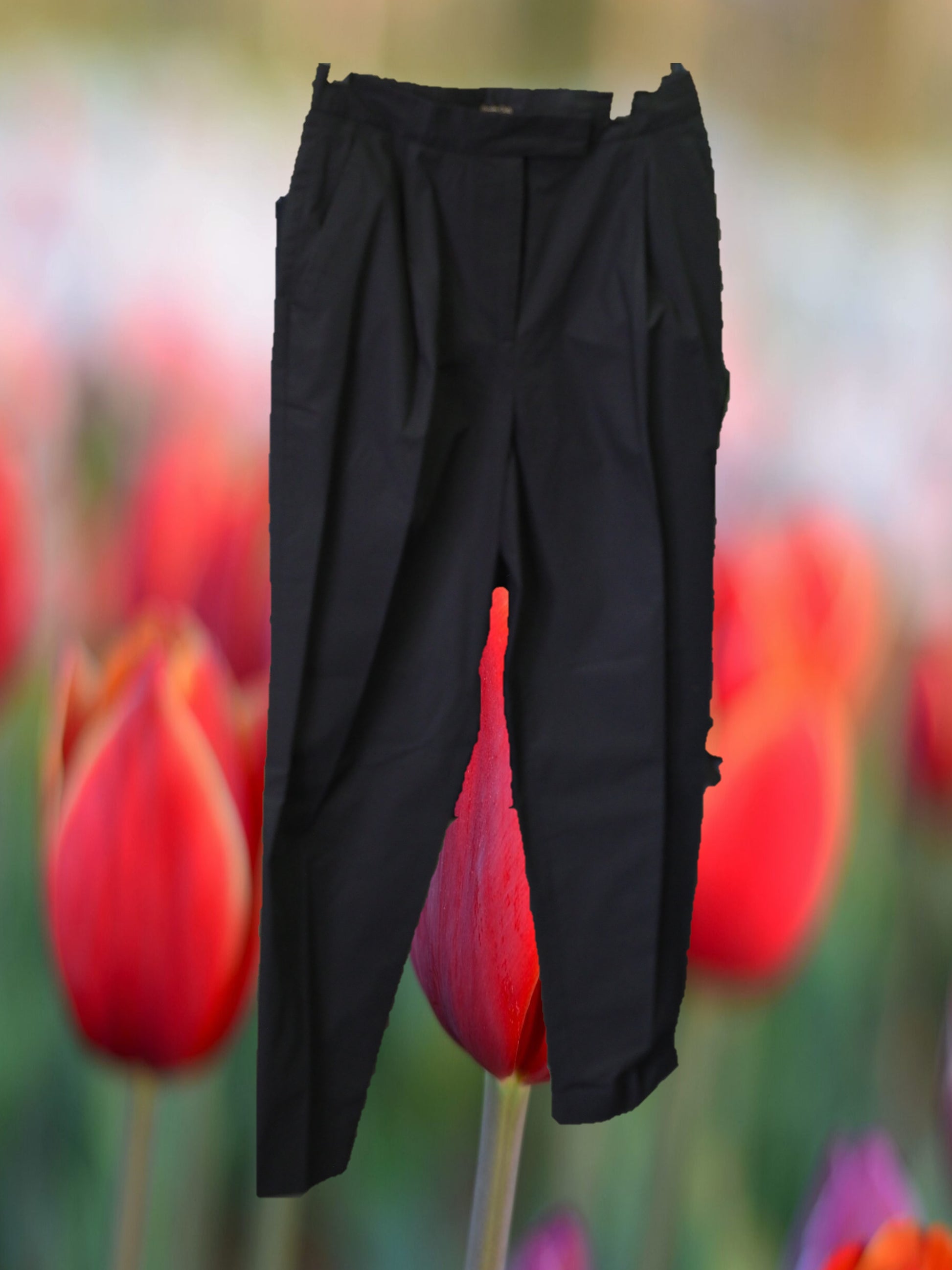 PANTALÓN MUJER DE VESTIR NEGRO