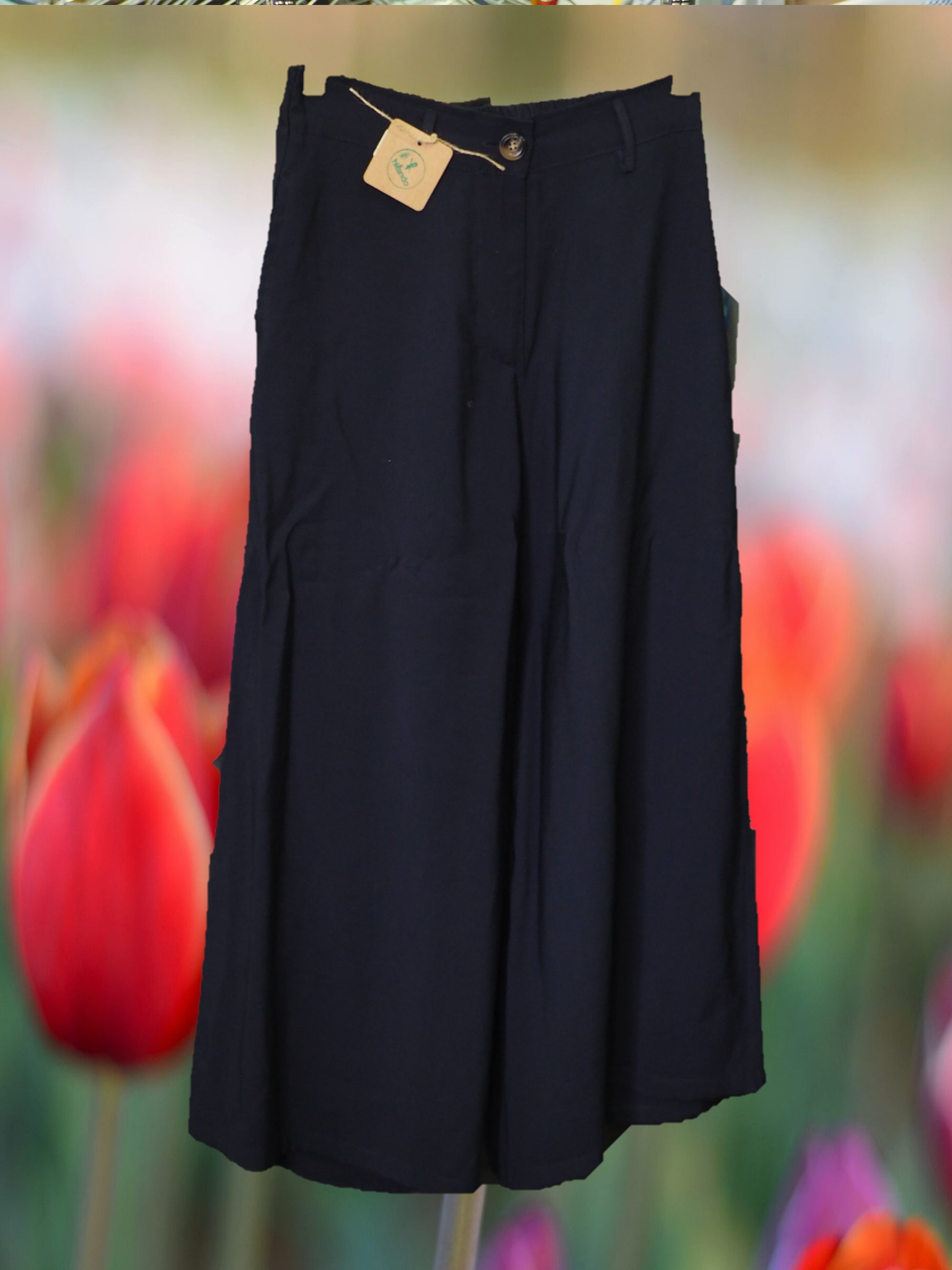 PANTALÓN MUJER AZUL MARINO ANCHO