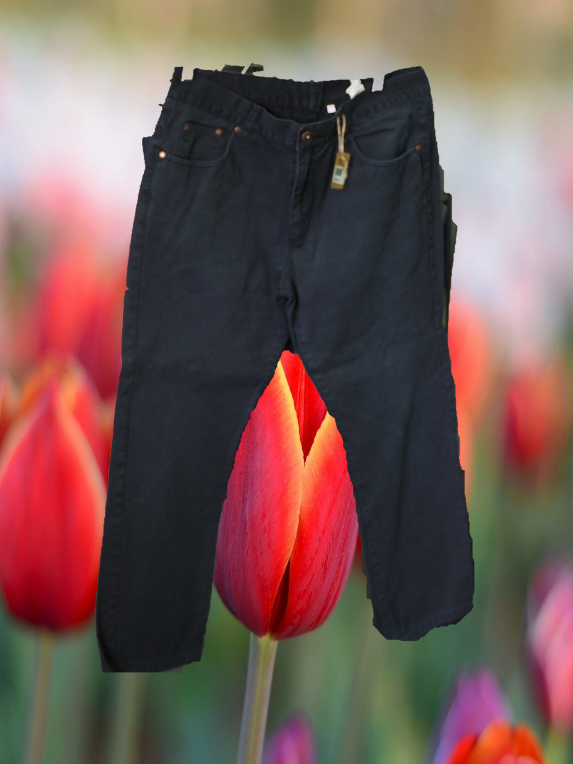 PANTALÓN MUJER VAQUERO NEGRO