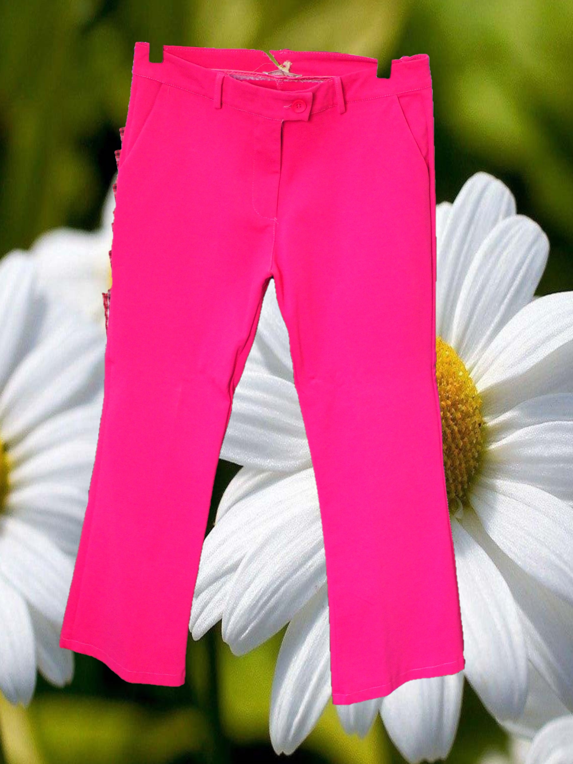 PANTALÓN MUJER DE VESTIR ROSA