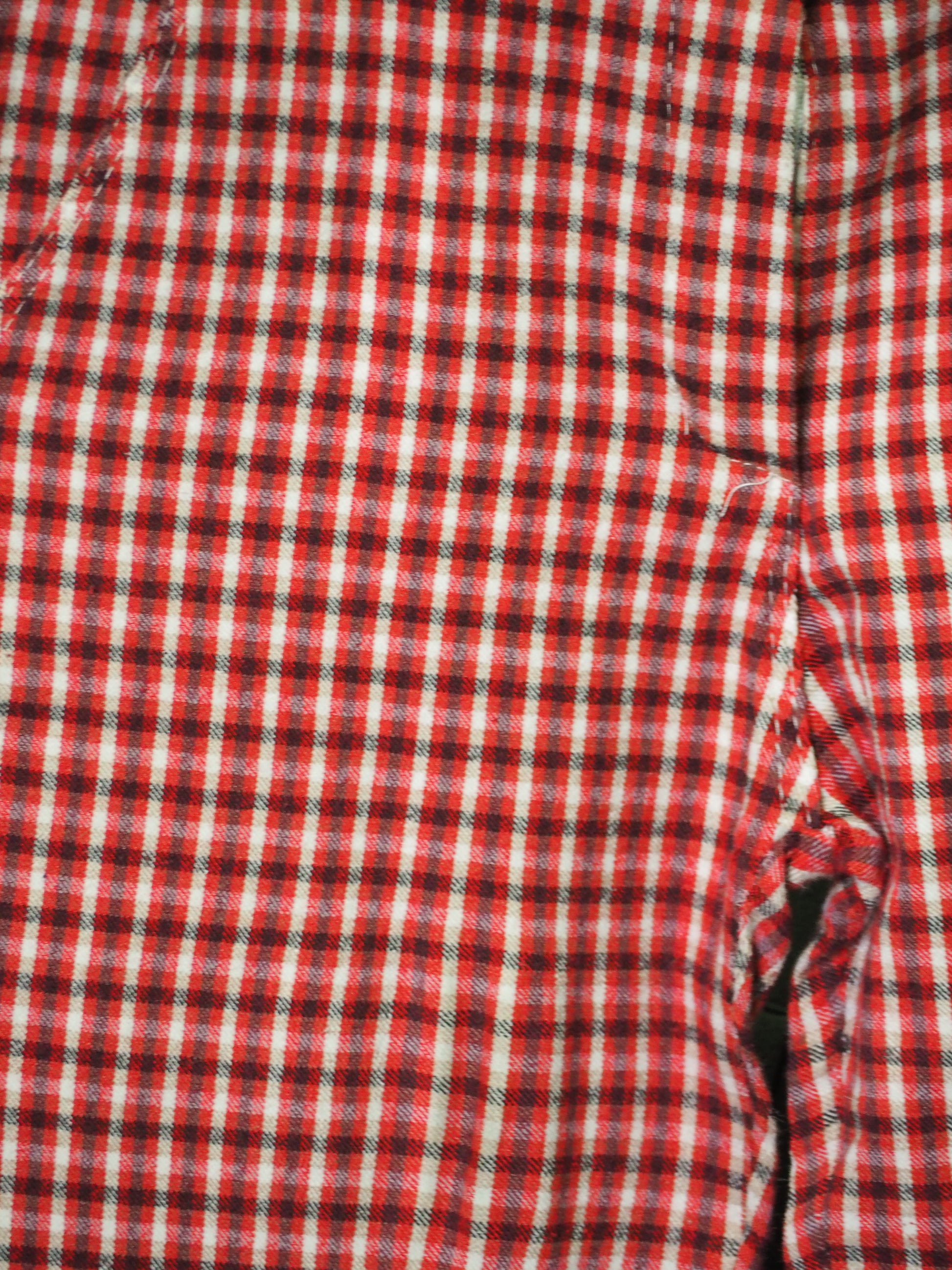 PANTALÓN MUJER DE VESTIR ROJO CON CUADROS