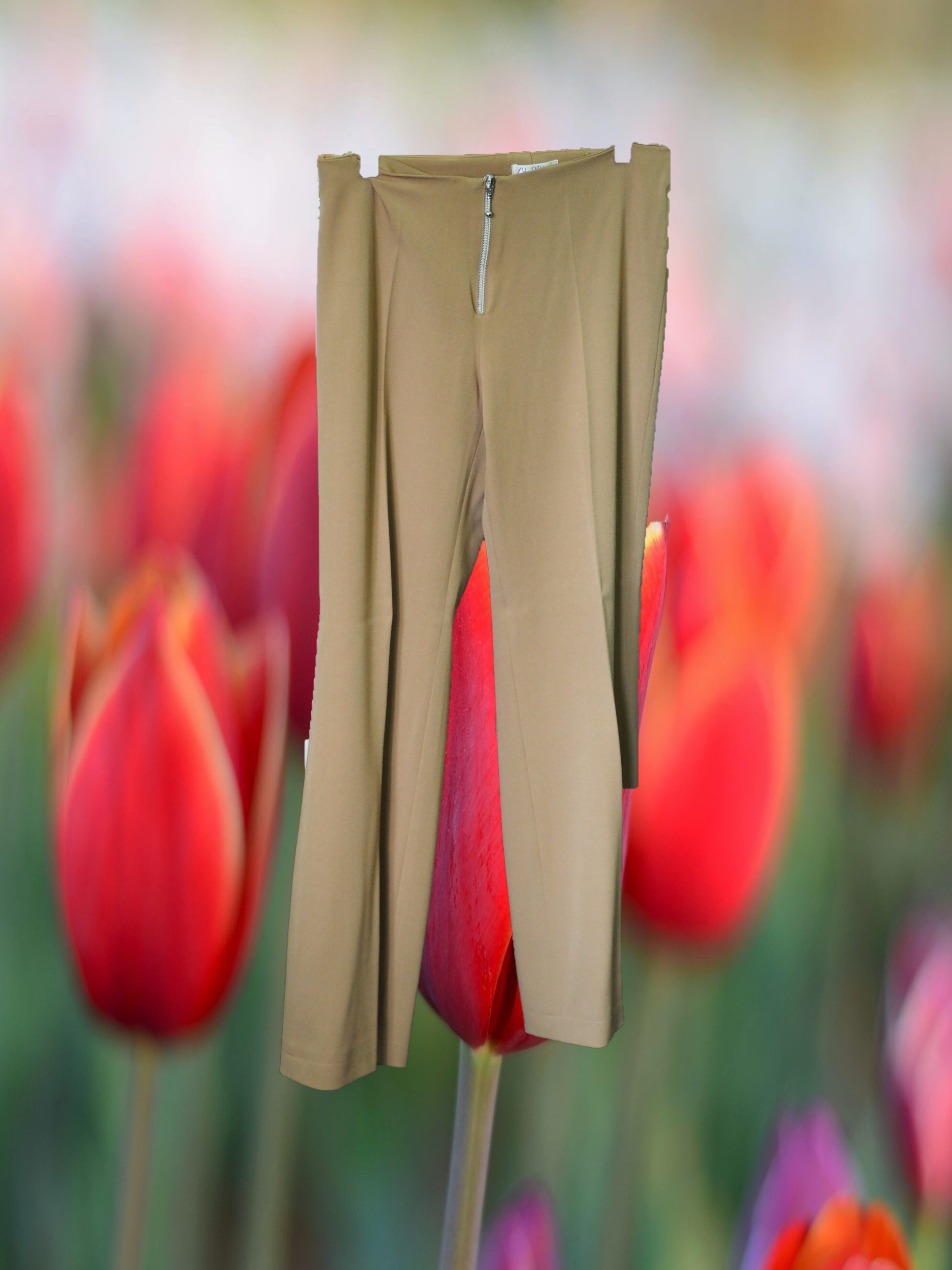 PANTALÓN MUJER DE VESTIR BEIGE