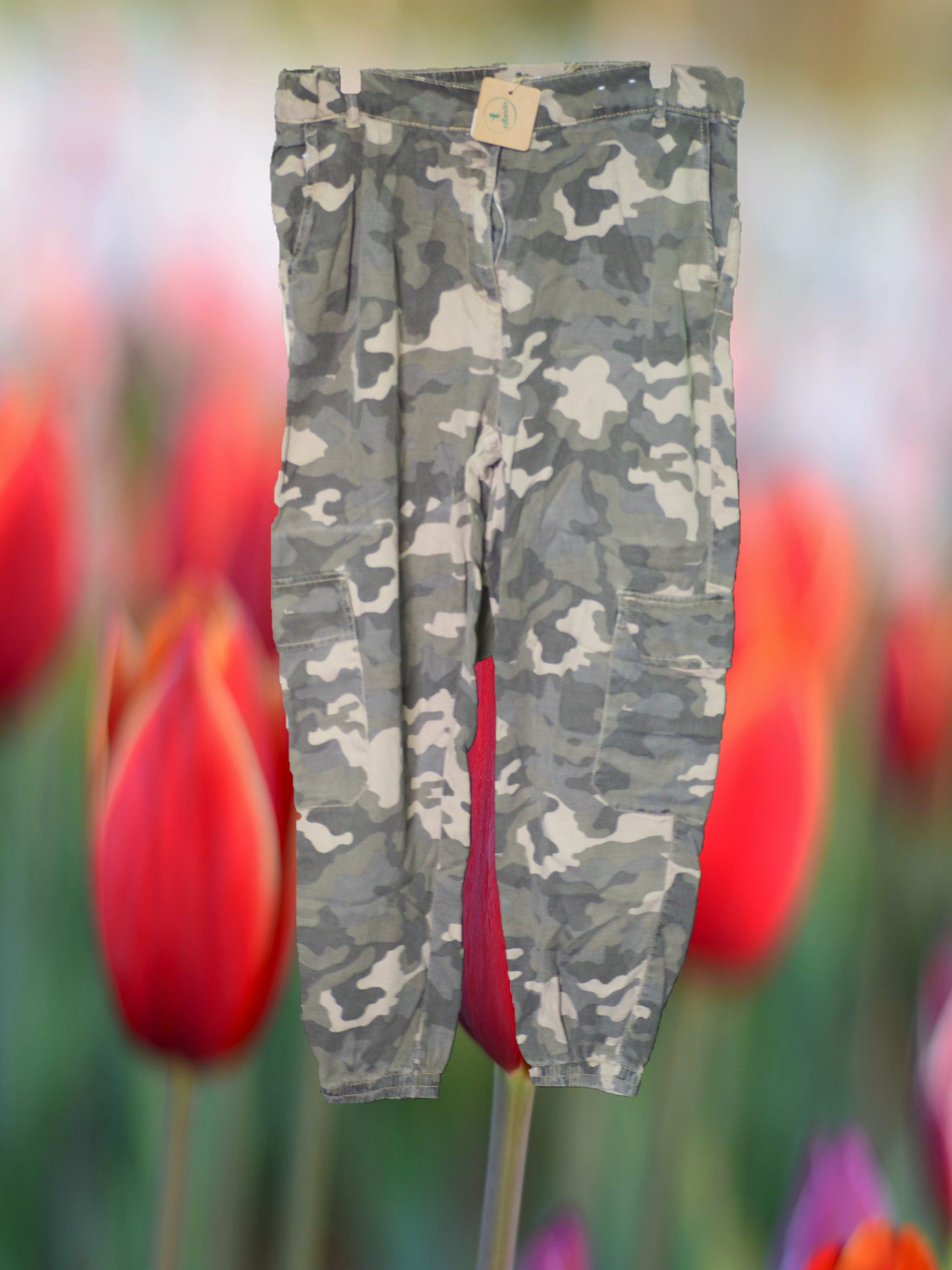 PANTALÓN MUJER VAQUERO VERDE MILITAR