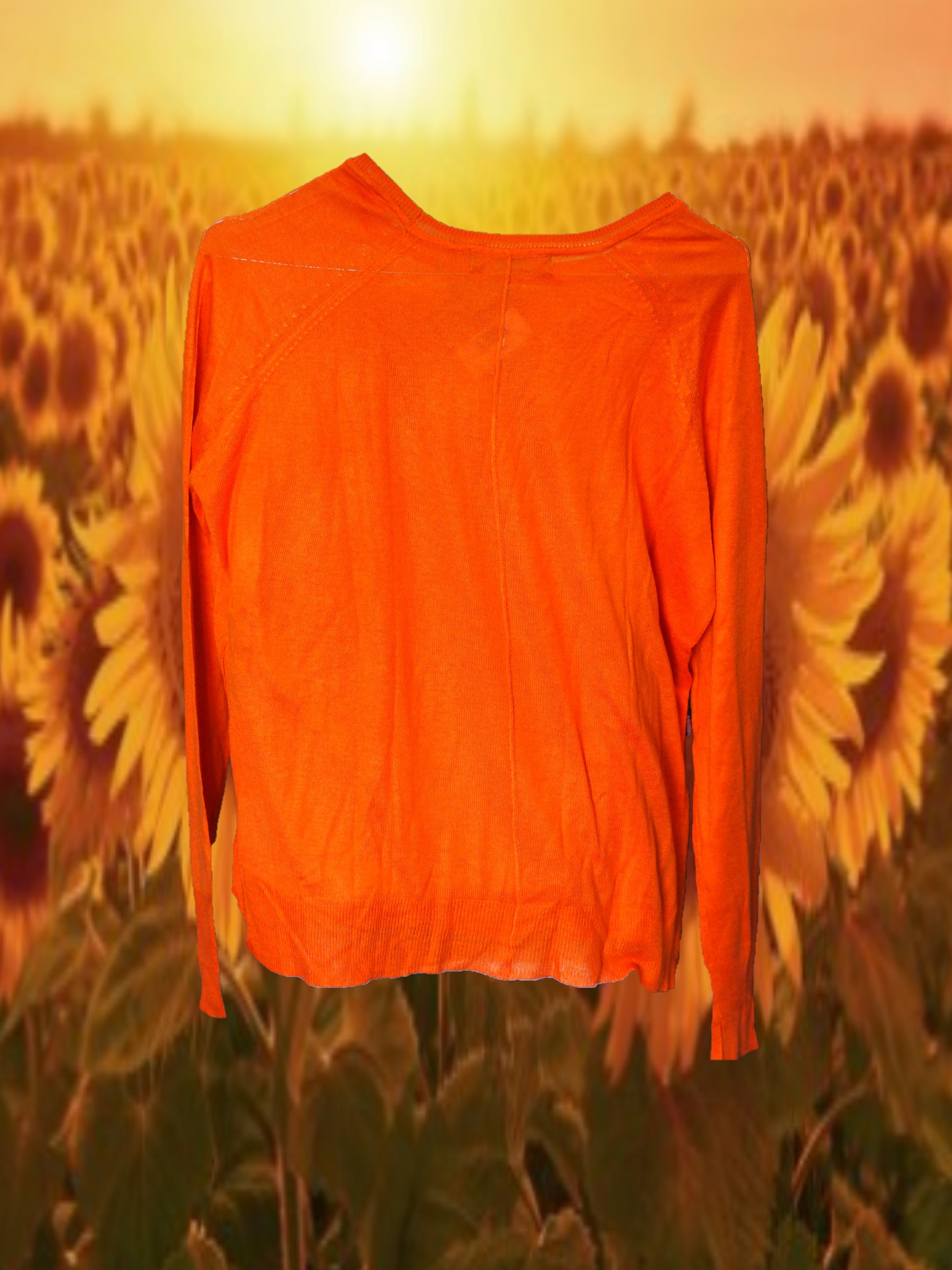 JERSEY MUJER FINO NARANJA
