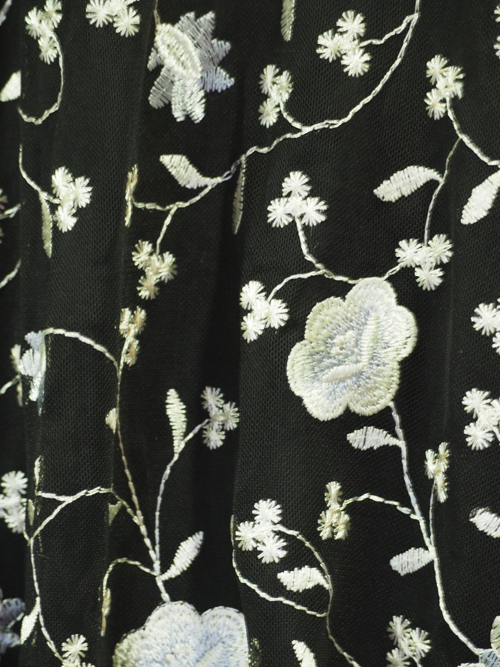 VESTIDO LARGO MIDI NEGRO LARGA FRANCESA CON ESTAMPADO DKNY