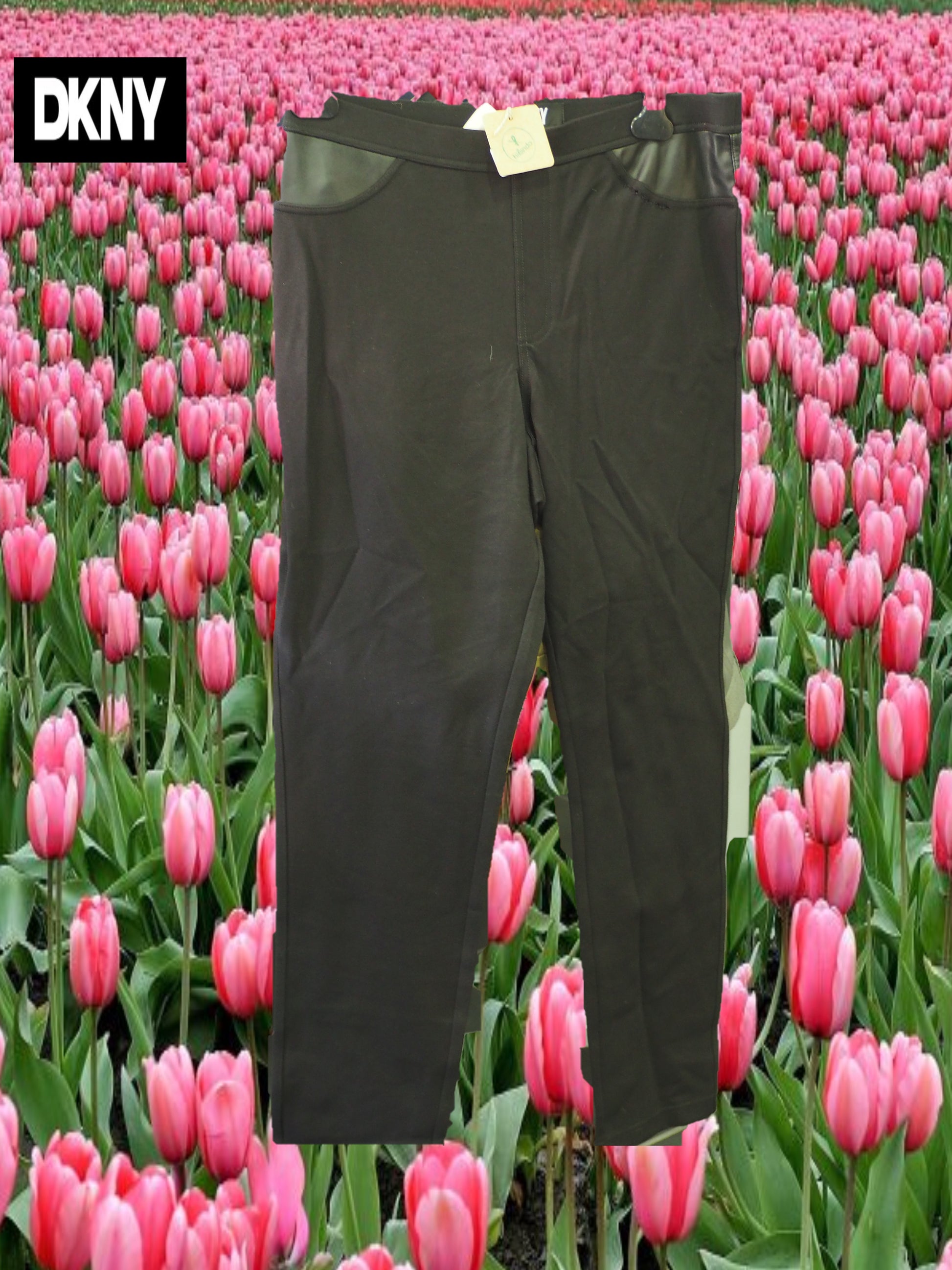 LEGGING NEGRO ( TARA DEFECTO COSTURA EN BOLSILLO DELANTERO ) DKNY
