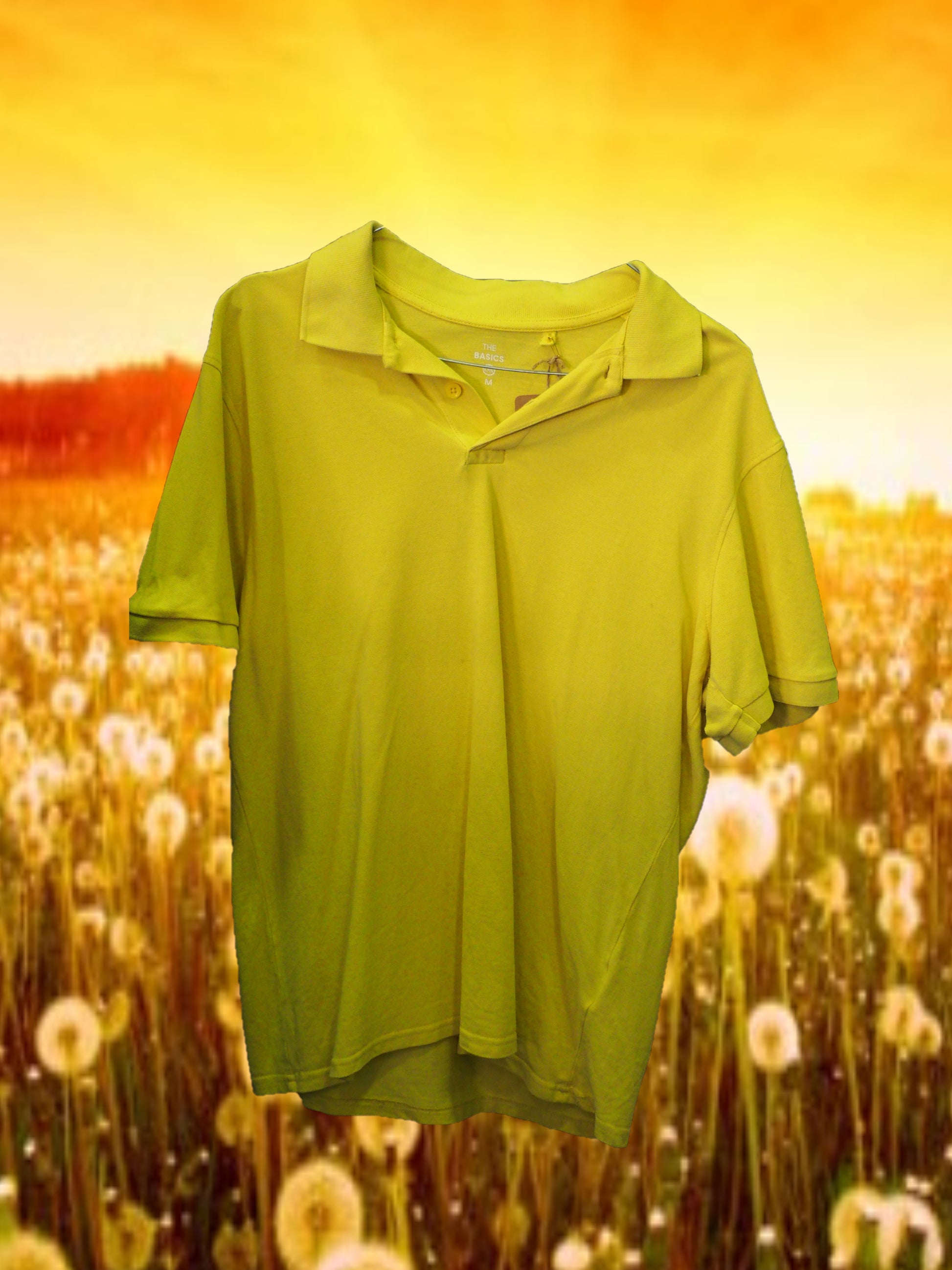 POLO HOMBRE MANGA CORTA AMARILLO