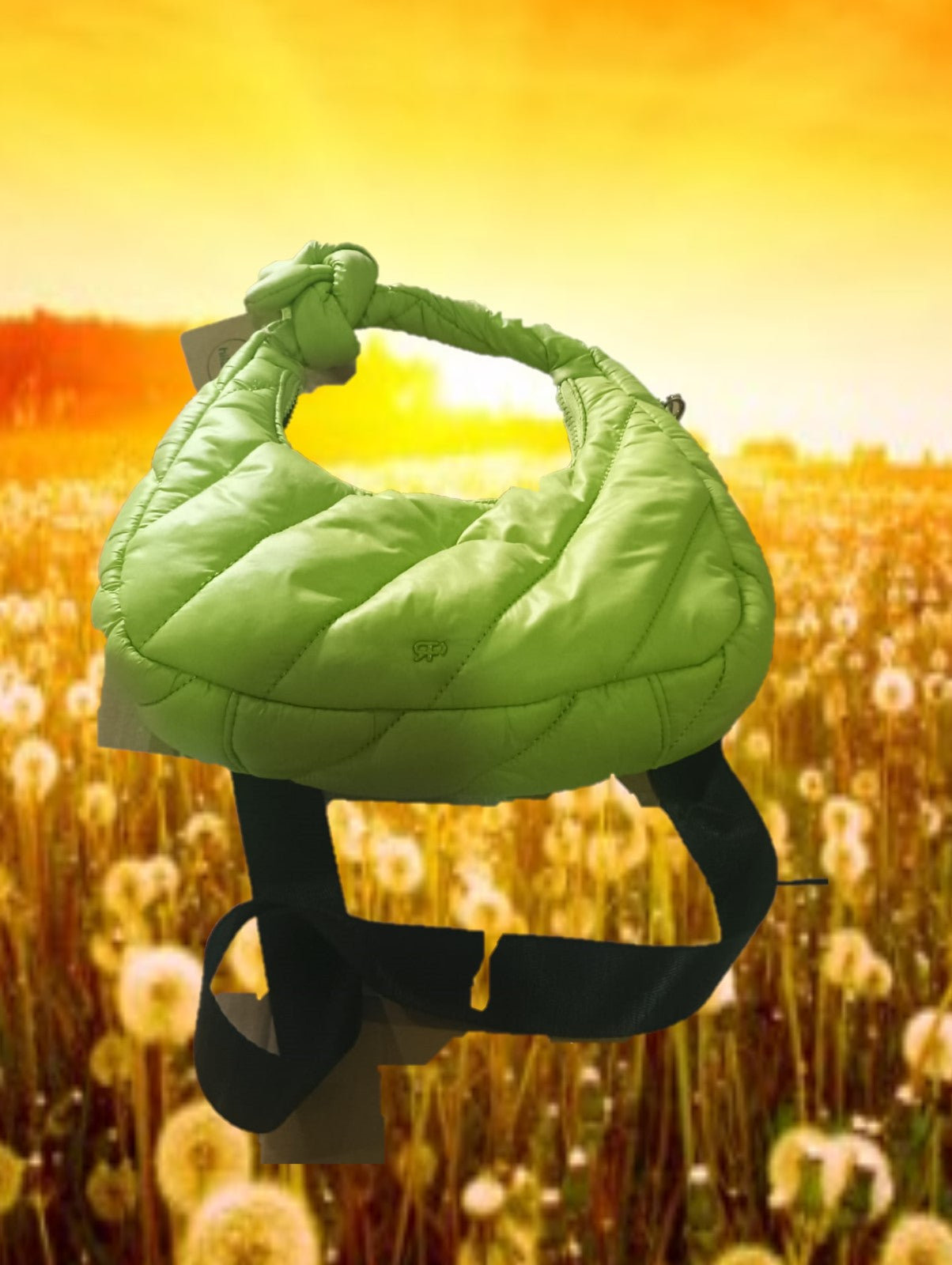 BOLSO ACOLCHADO VERDE FLUOR
