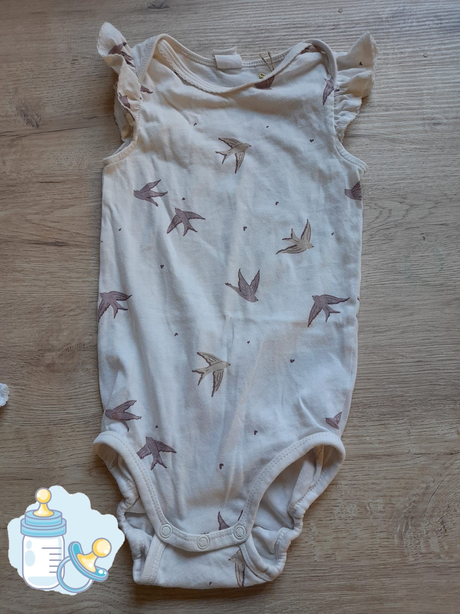 BODY BEIGE BEBE CON ESTAMPADOS