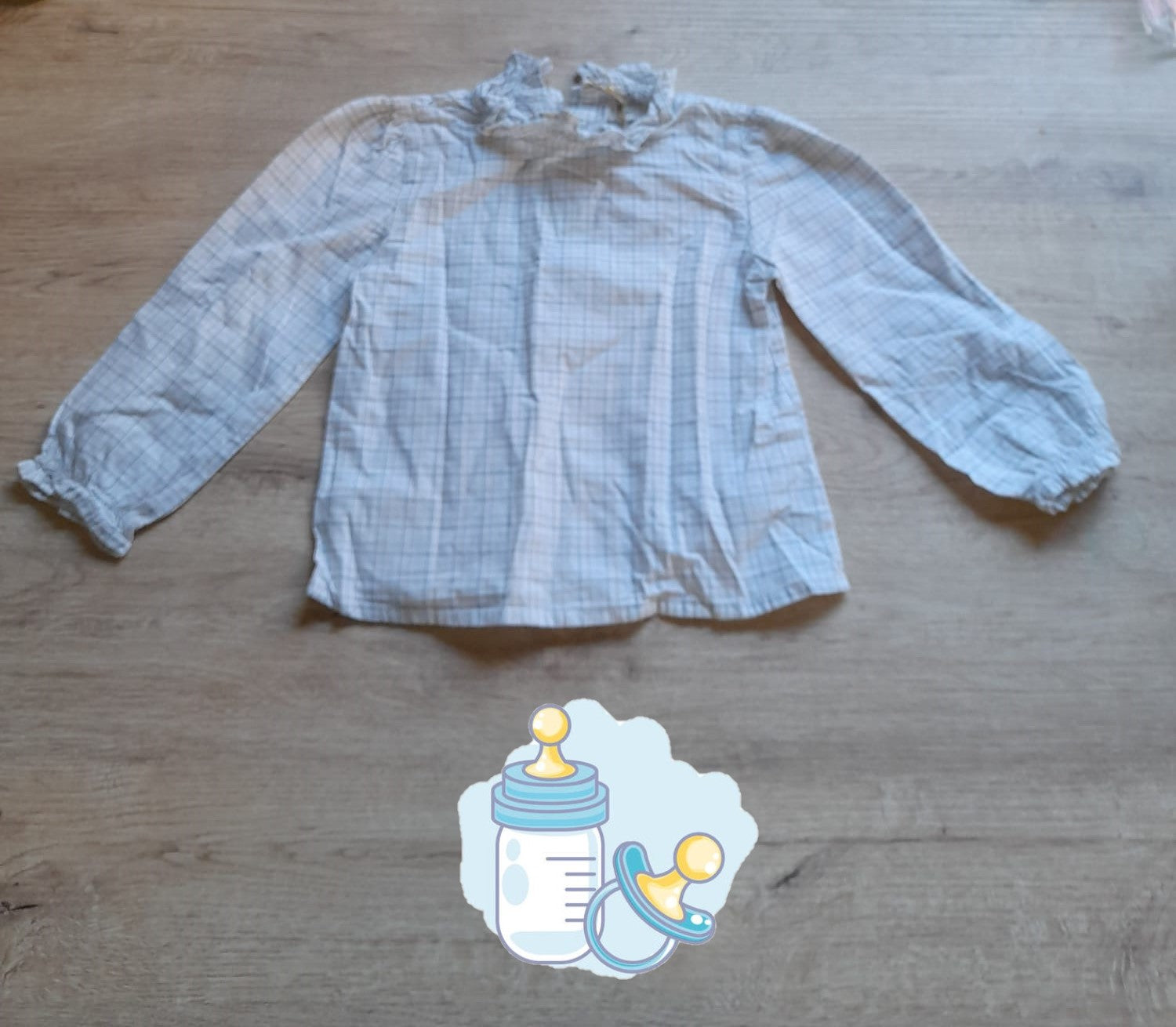 CAMISA BLANCA ESTAMPADA BEBE