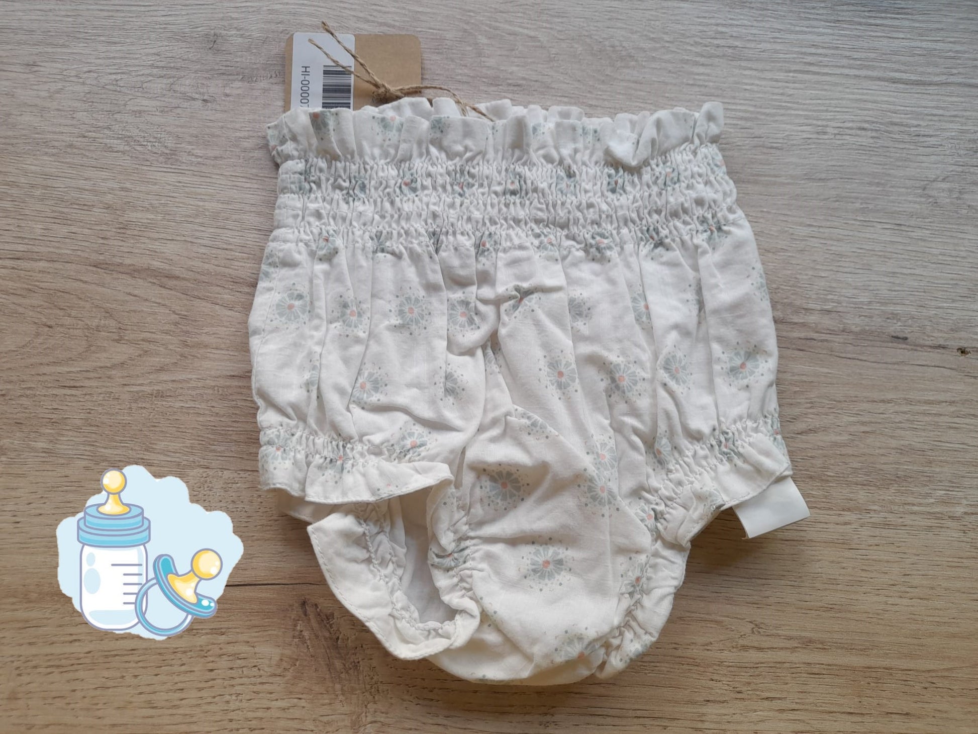 BRAGUITA BLANCA ESTAMPADA BEBE