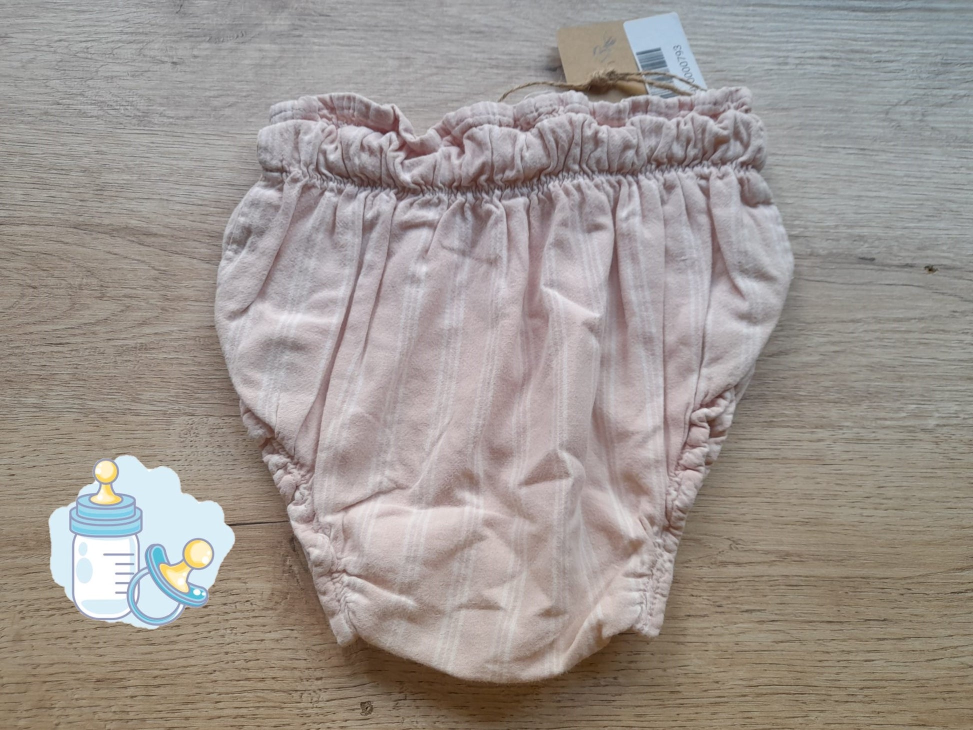BRAGUITA ROSA CON RAYAS BEBE