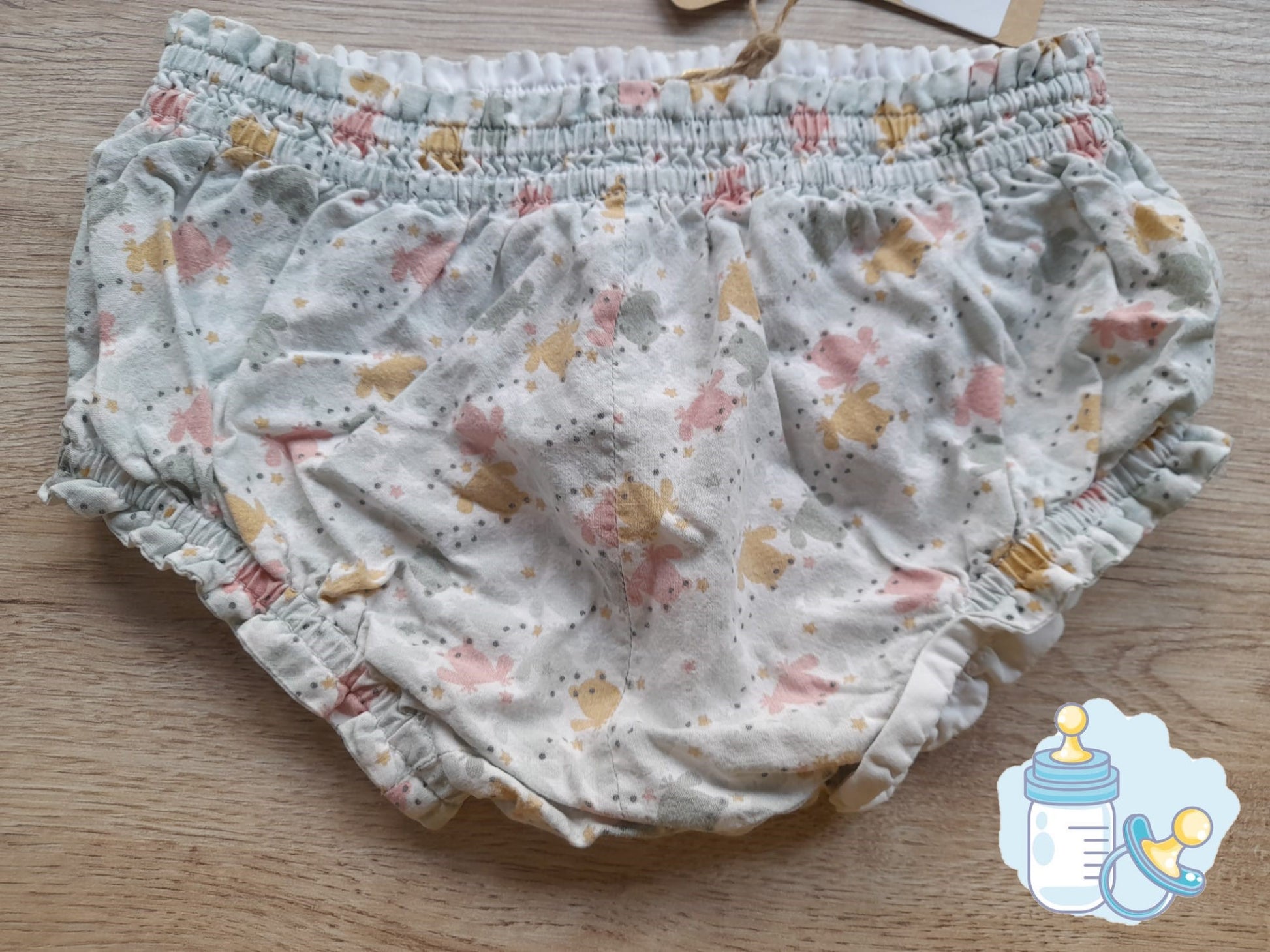 BRAGUITA ESTAMPADA BEIGE BEBE