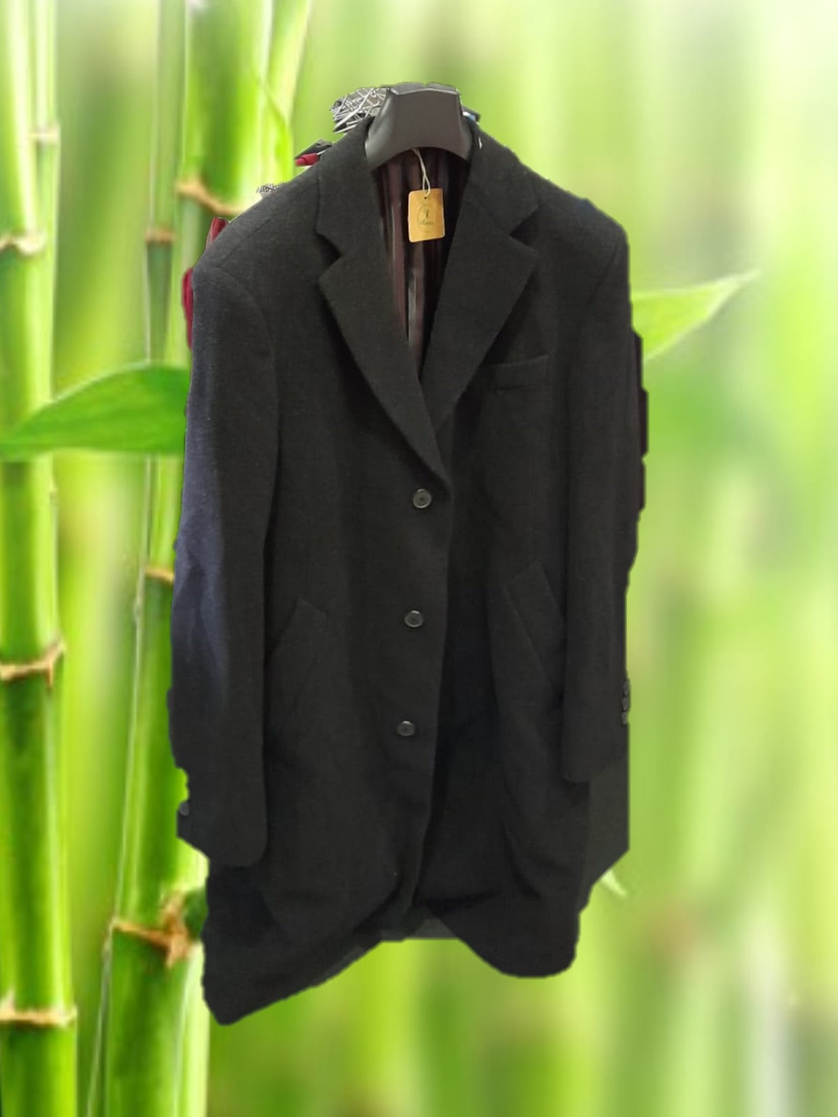 ABRIGO HOMBRE DE VESTIR GRIS LARGO