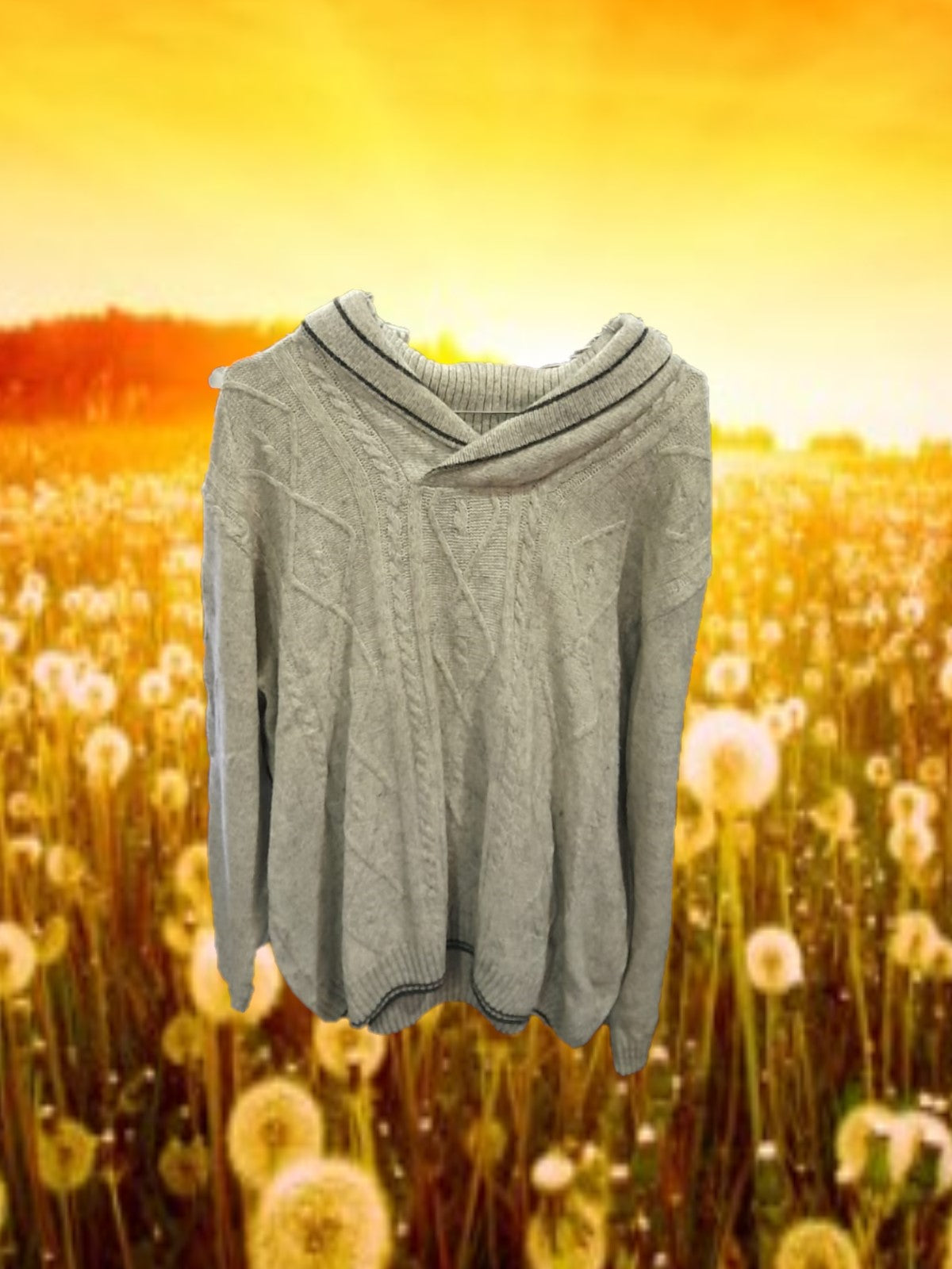 JERSEY HOMBRE GRIS CON CUELLO