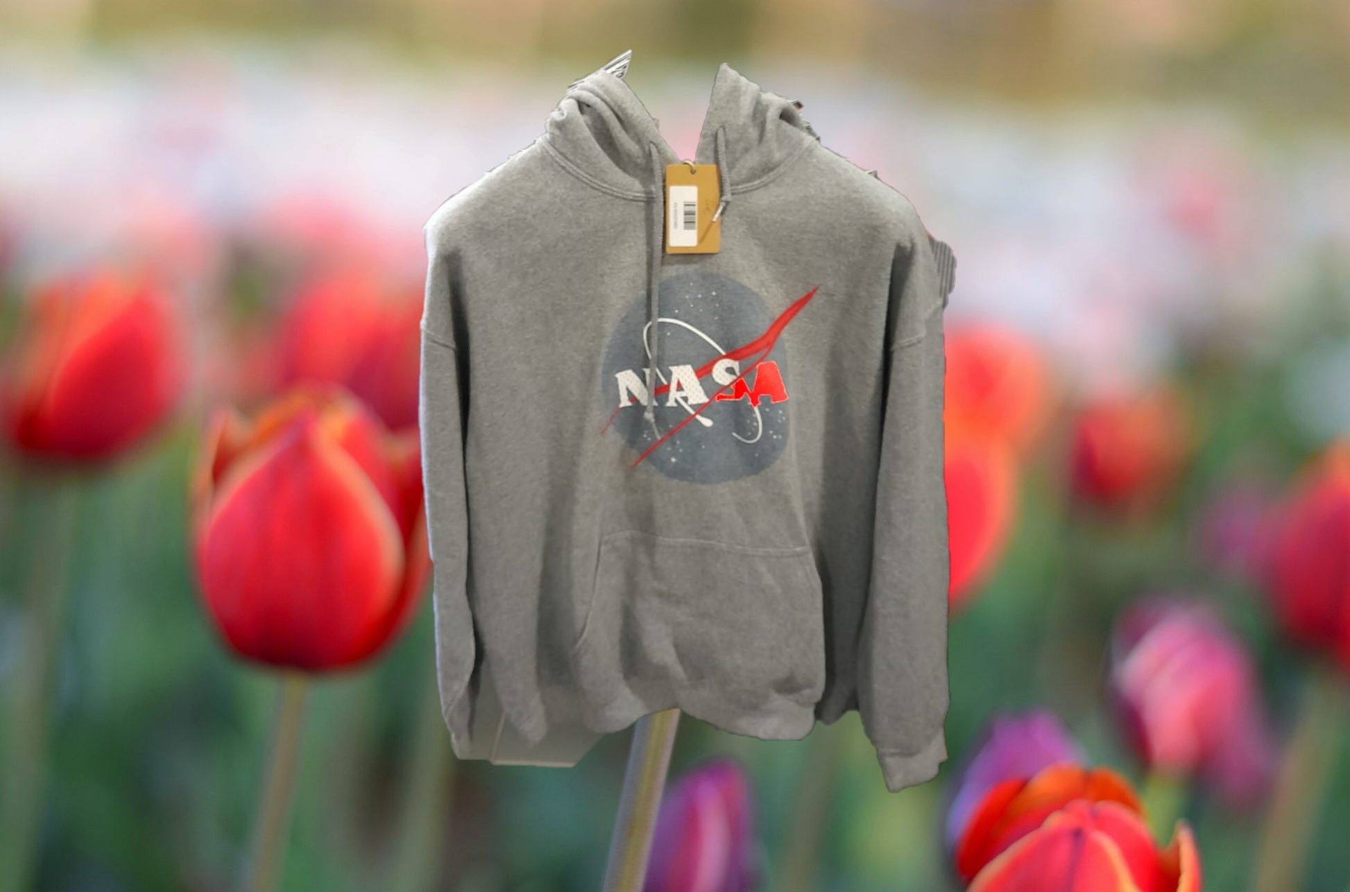 SUDADERA GRIS CON CAPUCHA