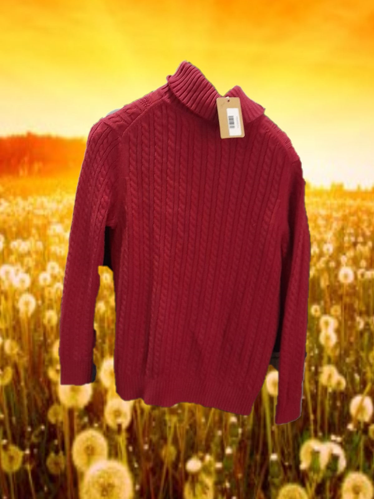 JERSEY ROJO CUELLO VUELTO