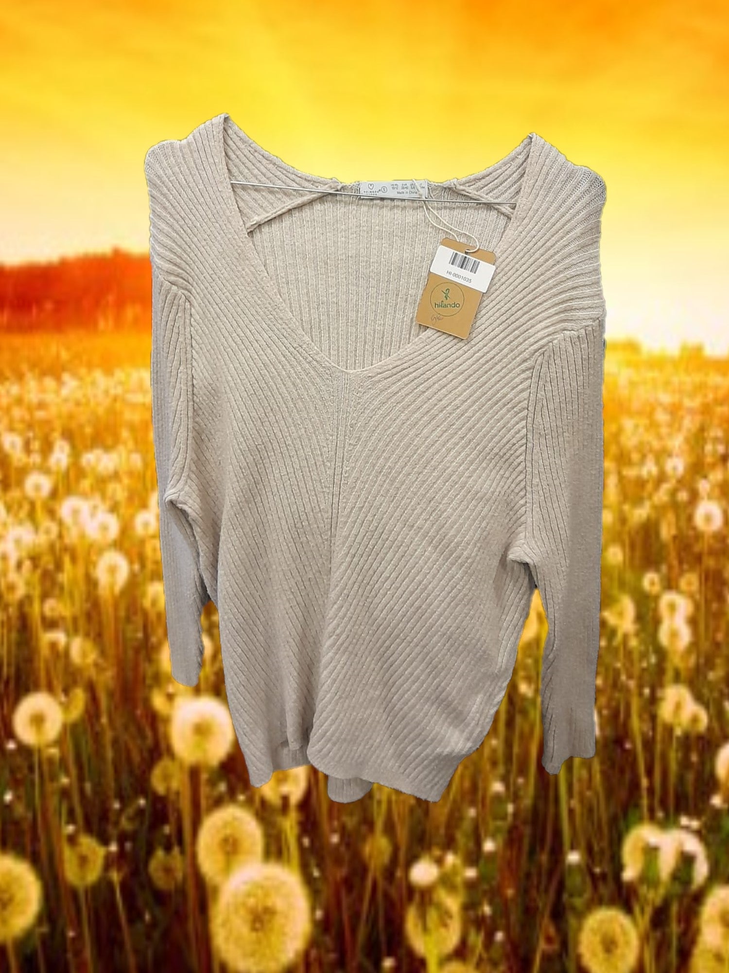 JERSEY MUJER BEIGE