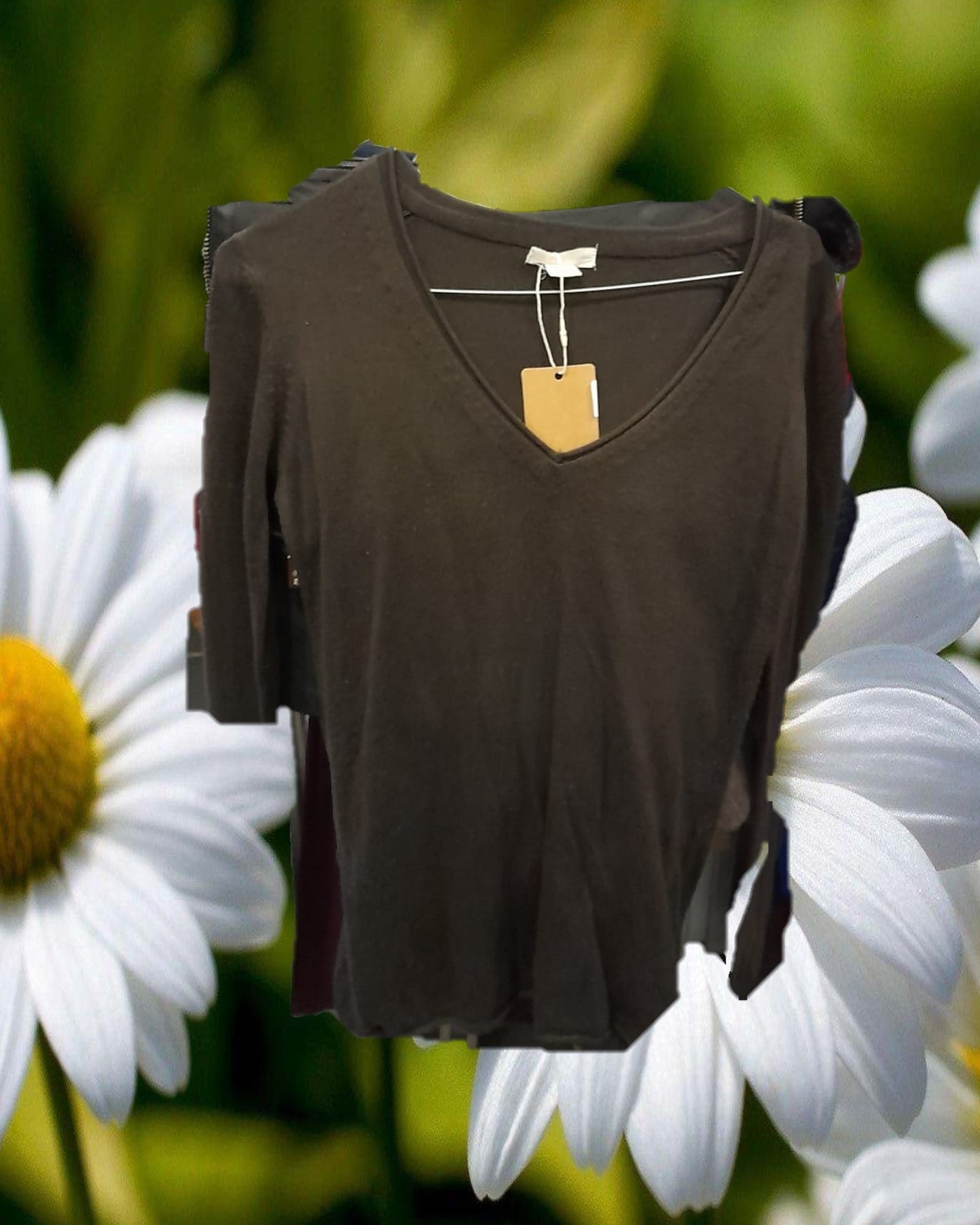 JERSEY MUJER LARGO MARRON